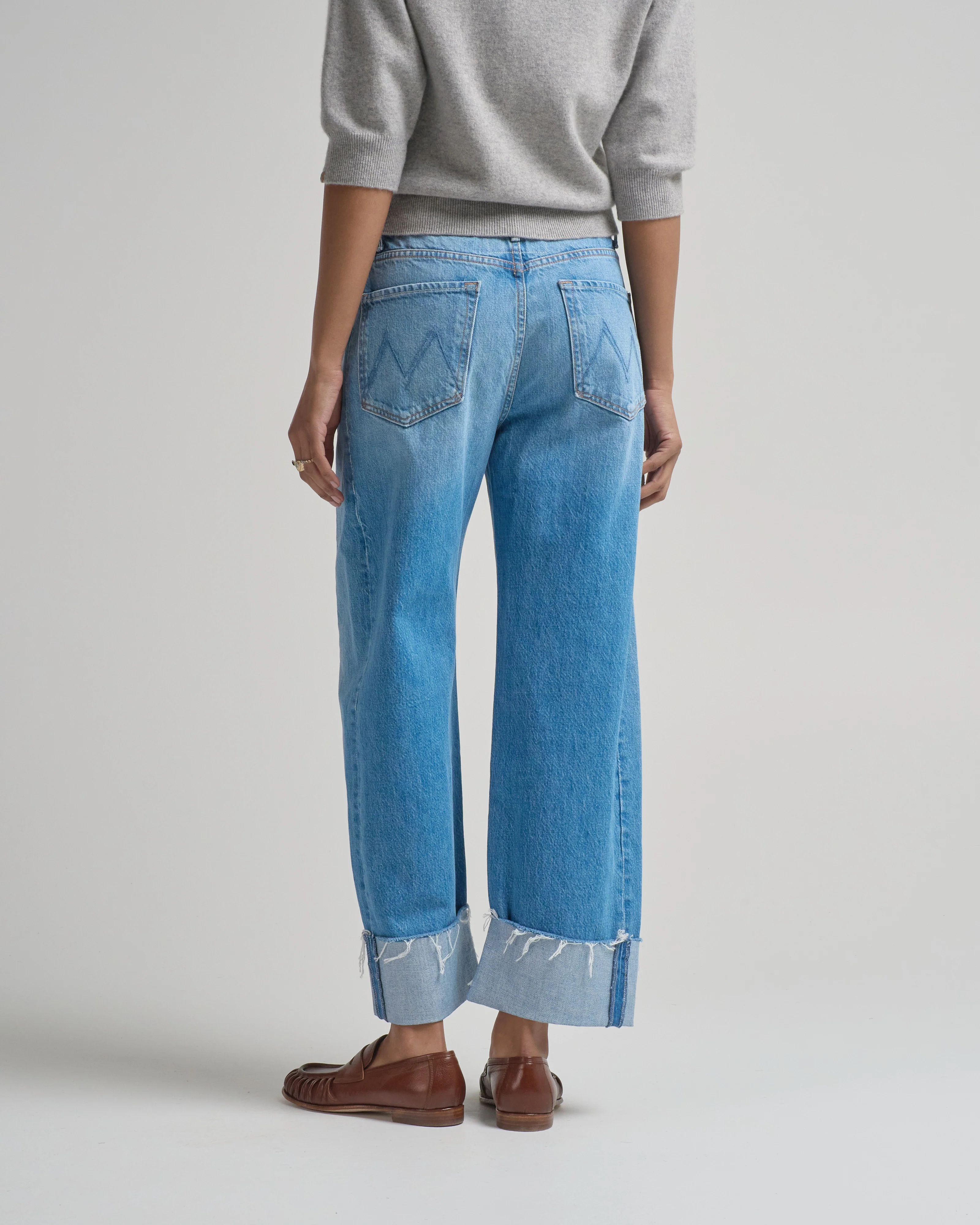the half pipe ankle cuff fray jean - Image 3