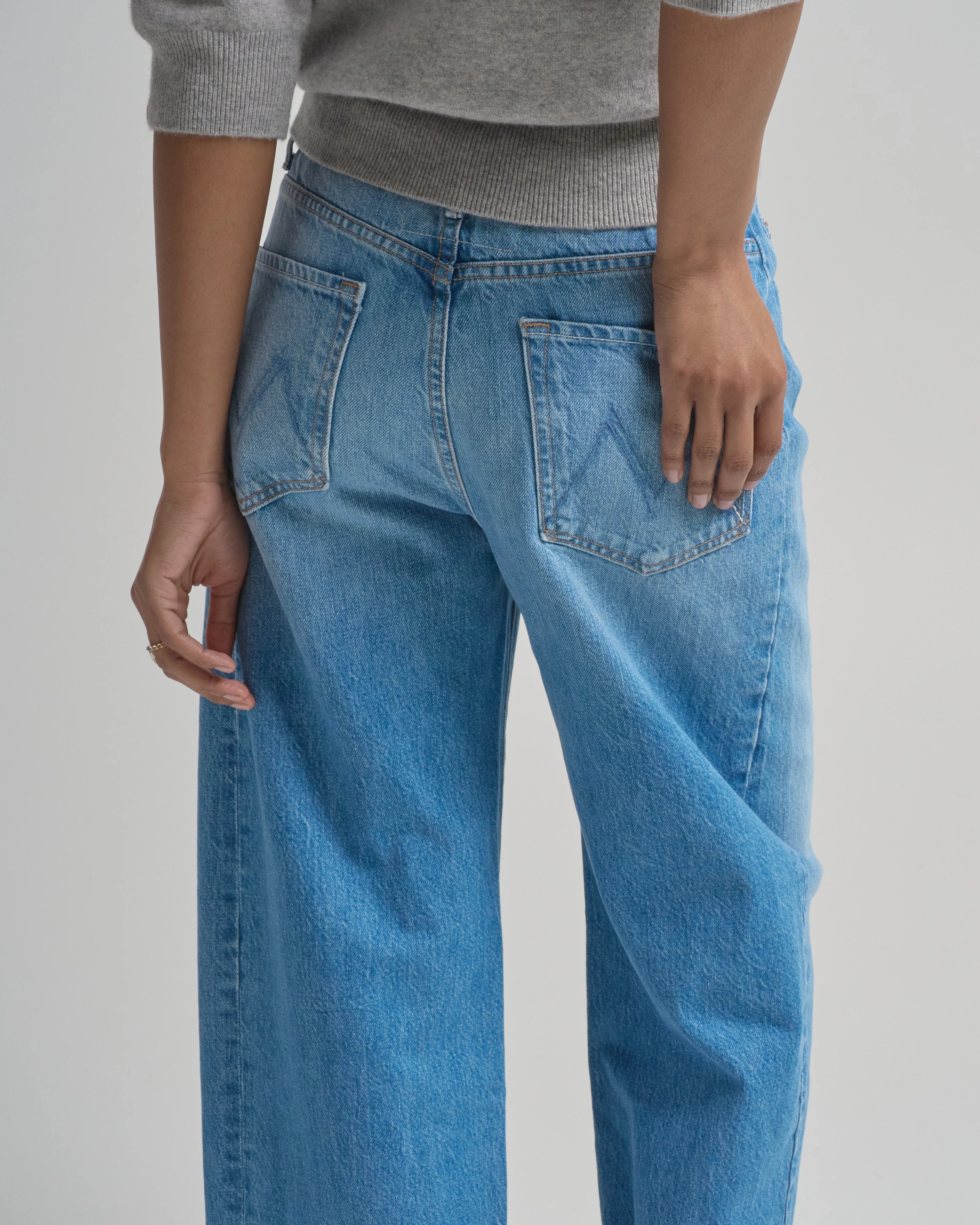 the half pipe ankle cuff fray jean - Image 4