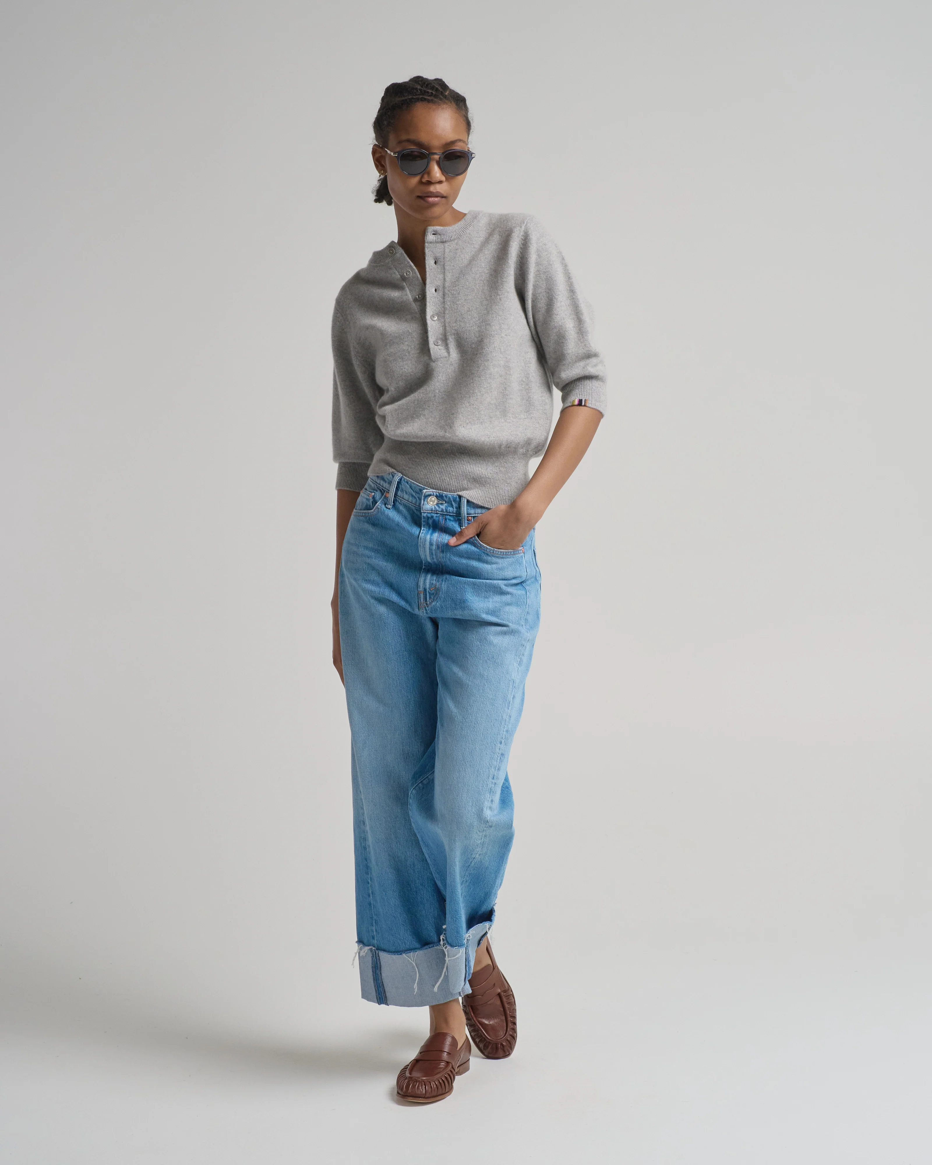 the half pipe ankle cuff fray jean - Image 5