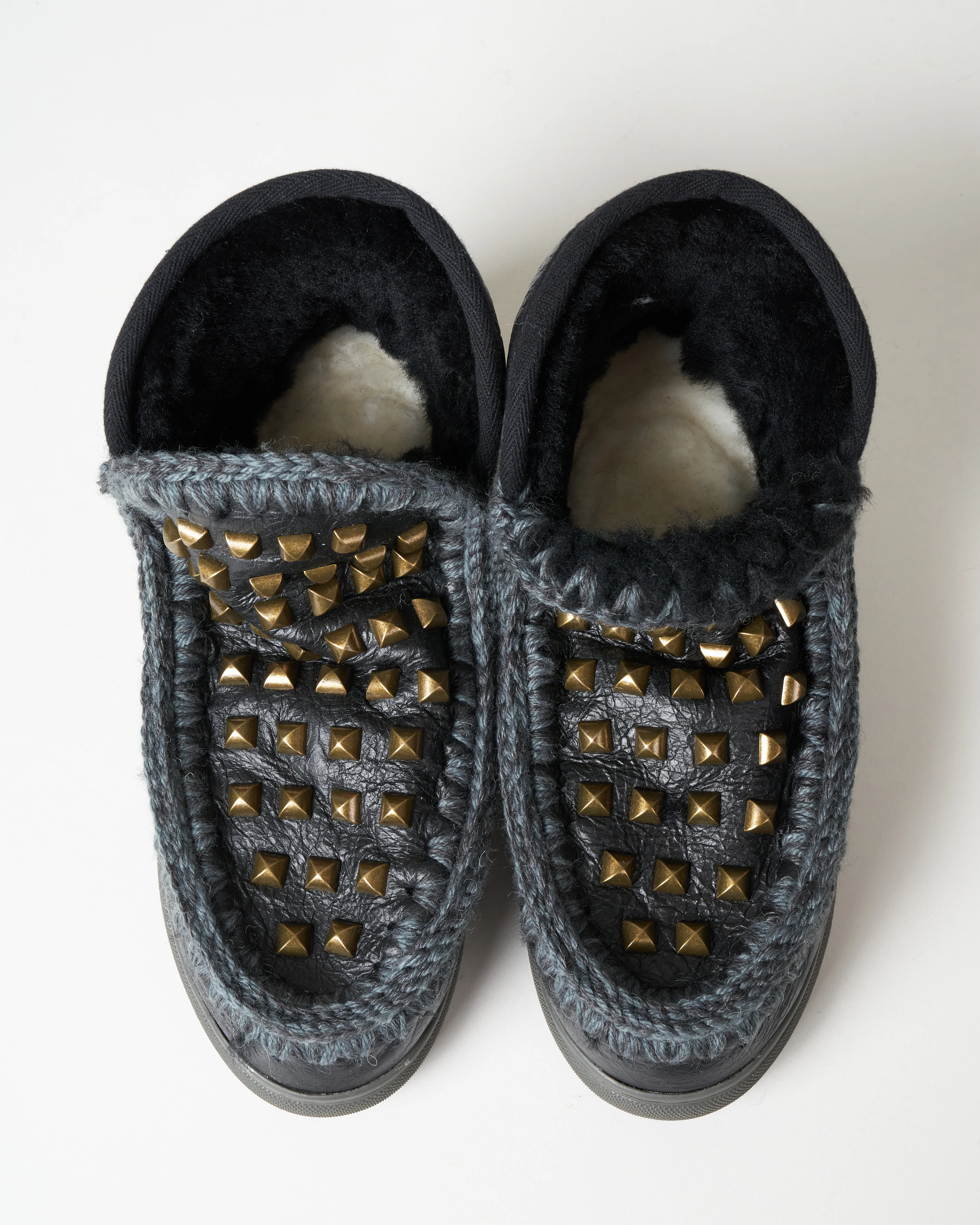 studded eskimo sneaker - black - Image 3