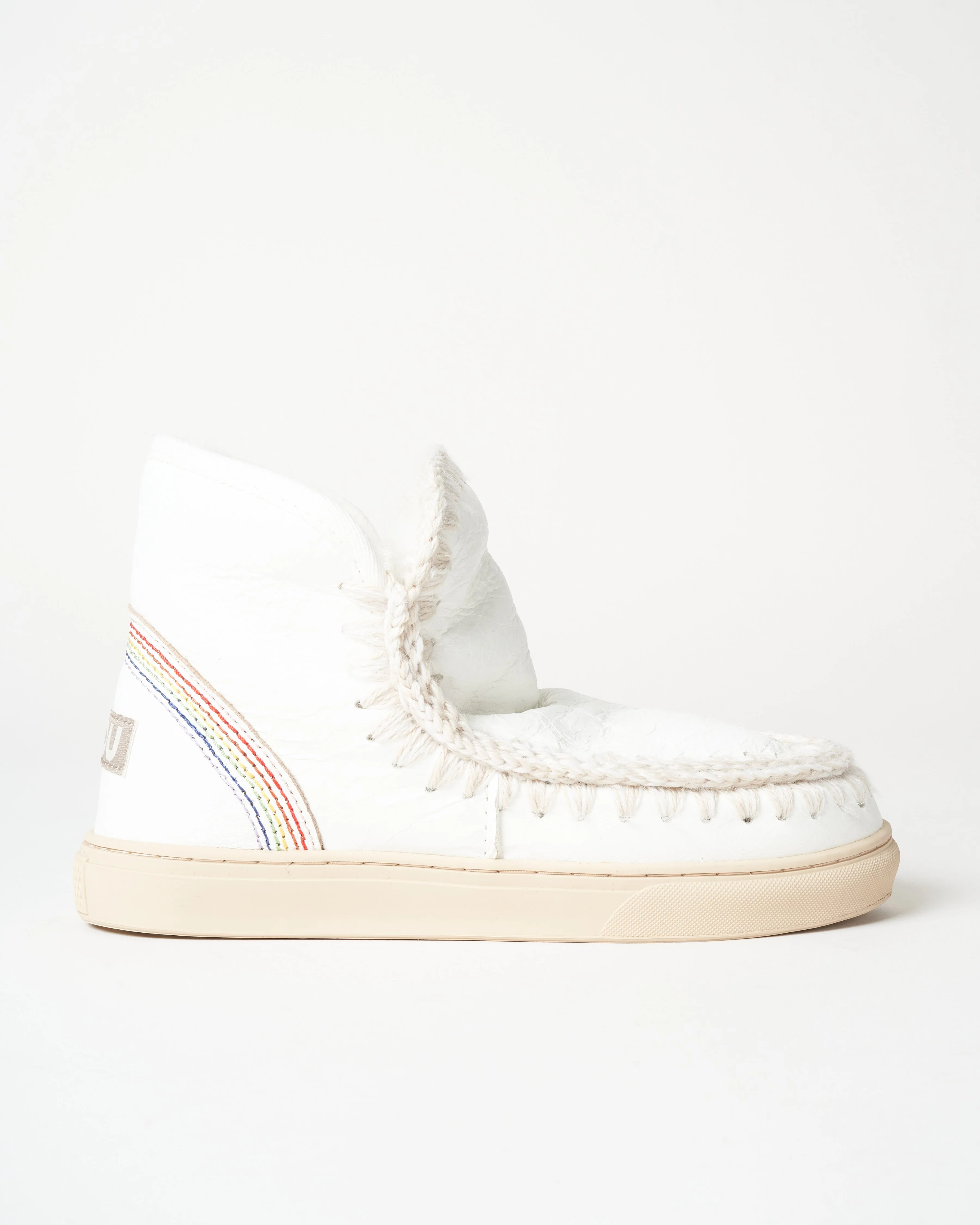 rainbow-stitch eskimo sneaker - white - Image 2