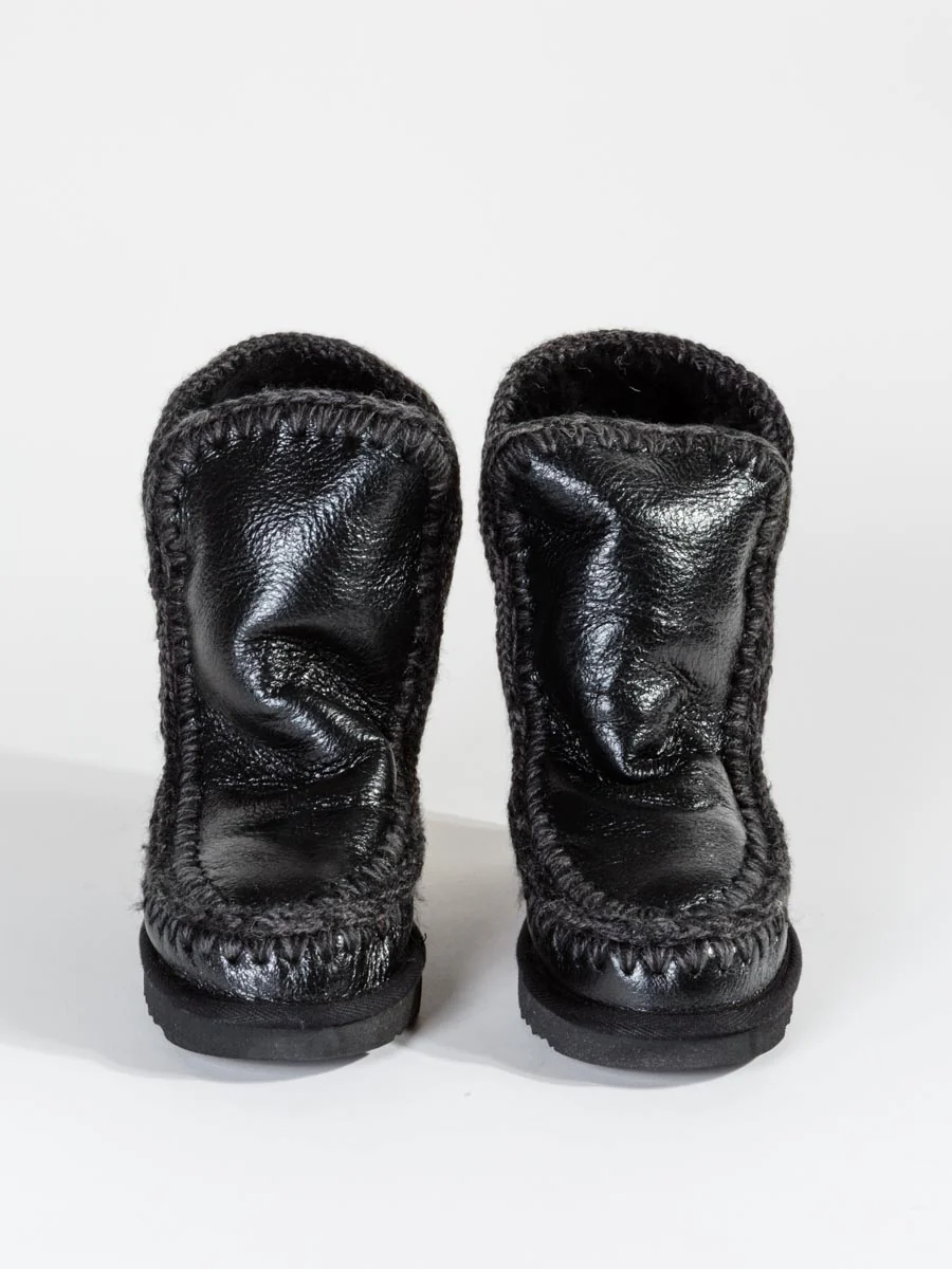 shearling boot with built-in wedge - Image 3