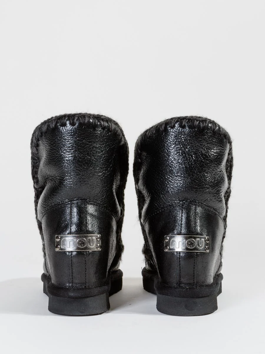 shearling boot with built-in wedge - Image 4