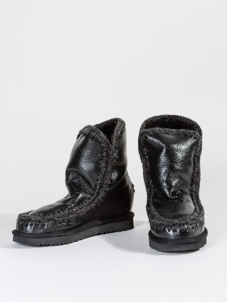 shearling boot with built-in wedge - Image 5