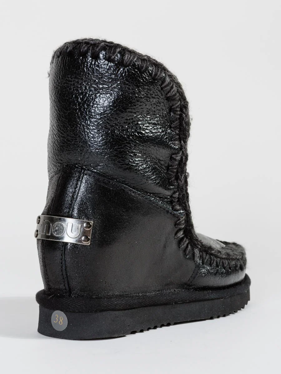 shearling boot with built-in wedge - Image 6