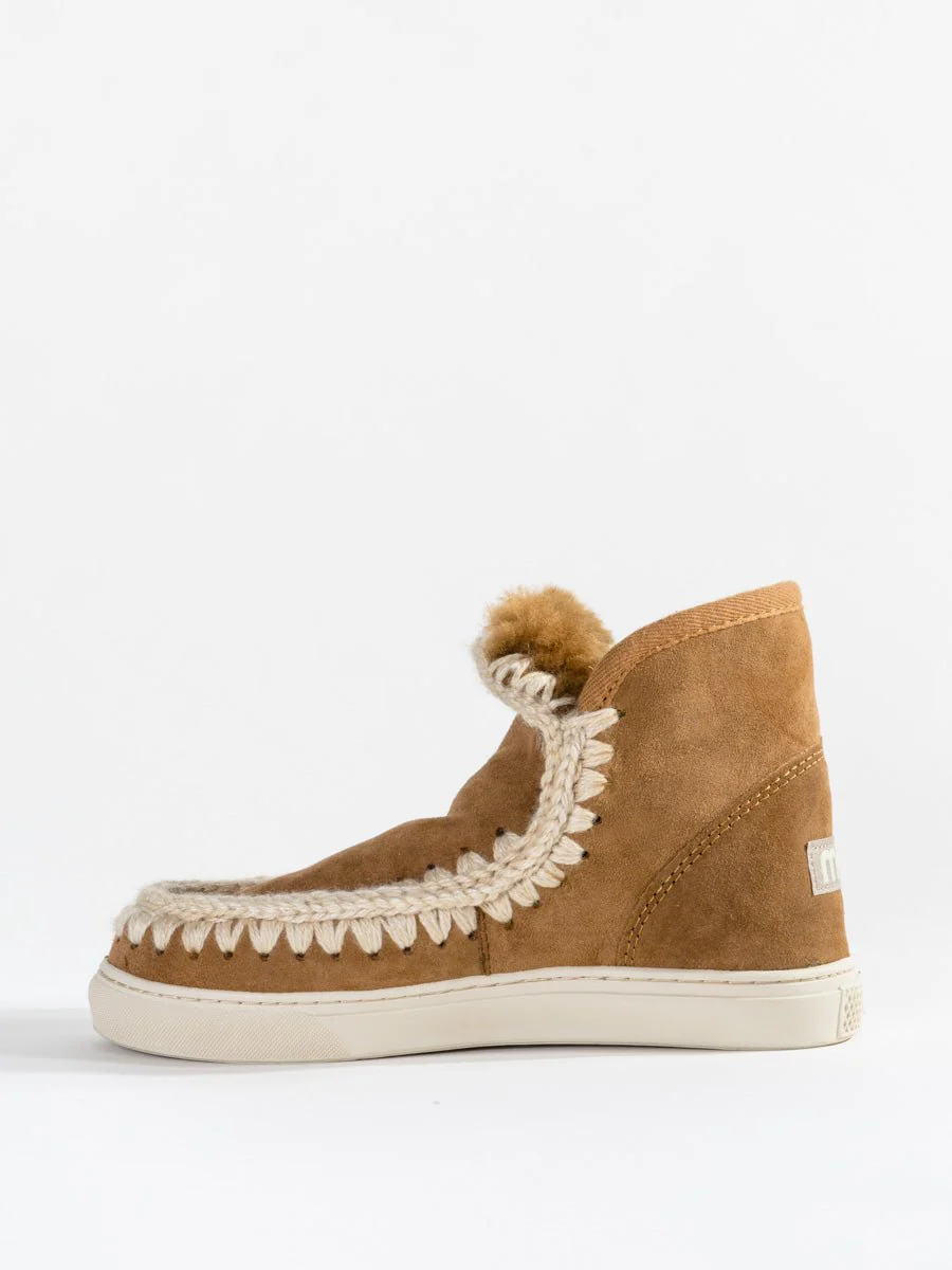 shearling mini eskimo sneaker - brown - Image 2