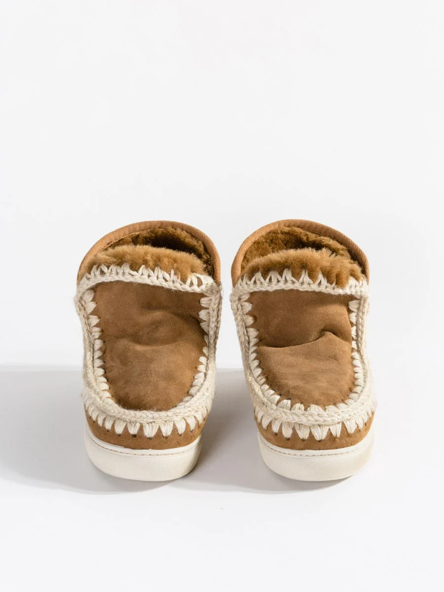 shearling mini eskimo sneaker - brown - Image 3