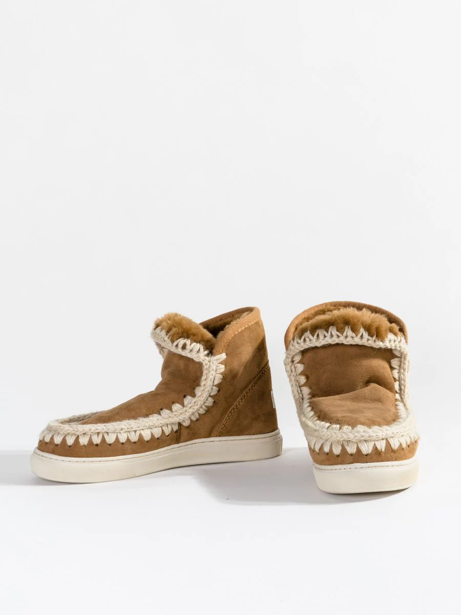shearling mini eskimo sneaker - brown - Image 5