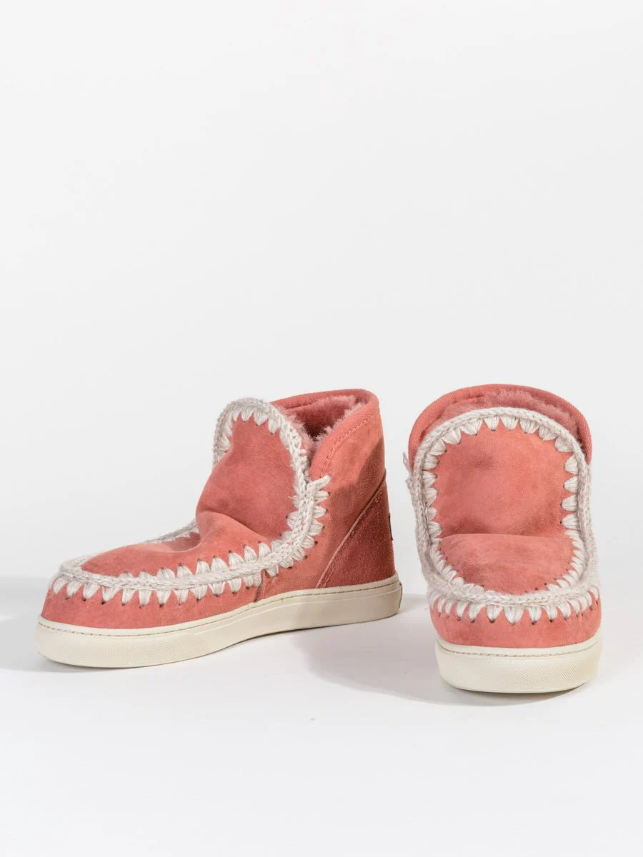 shearling mini eskimo sneaker - pink - Image 5