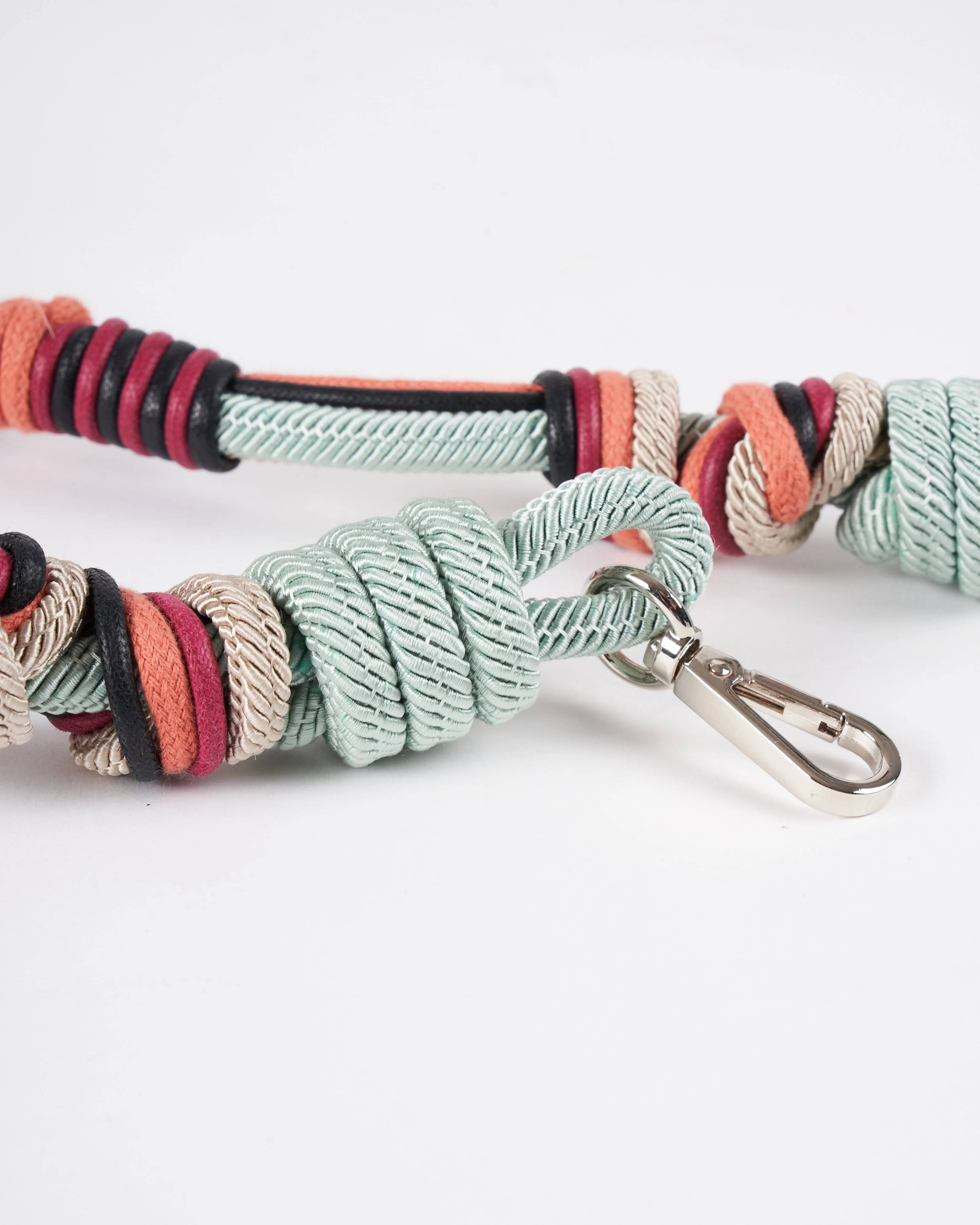 alice bag strap - long- turquoise & grey mix - Image 2