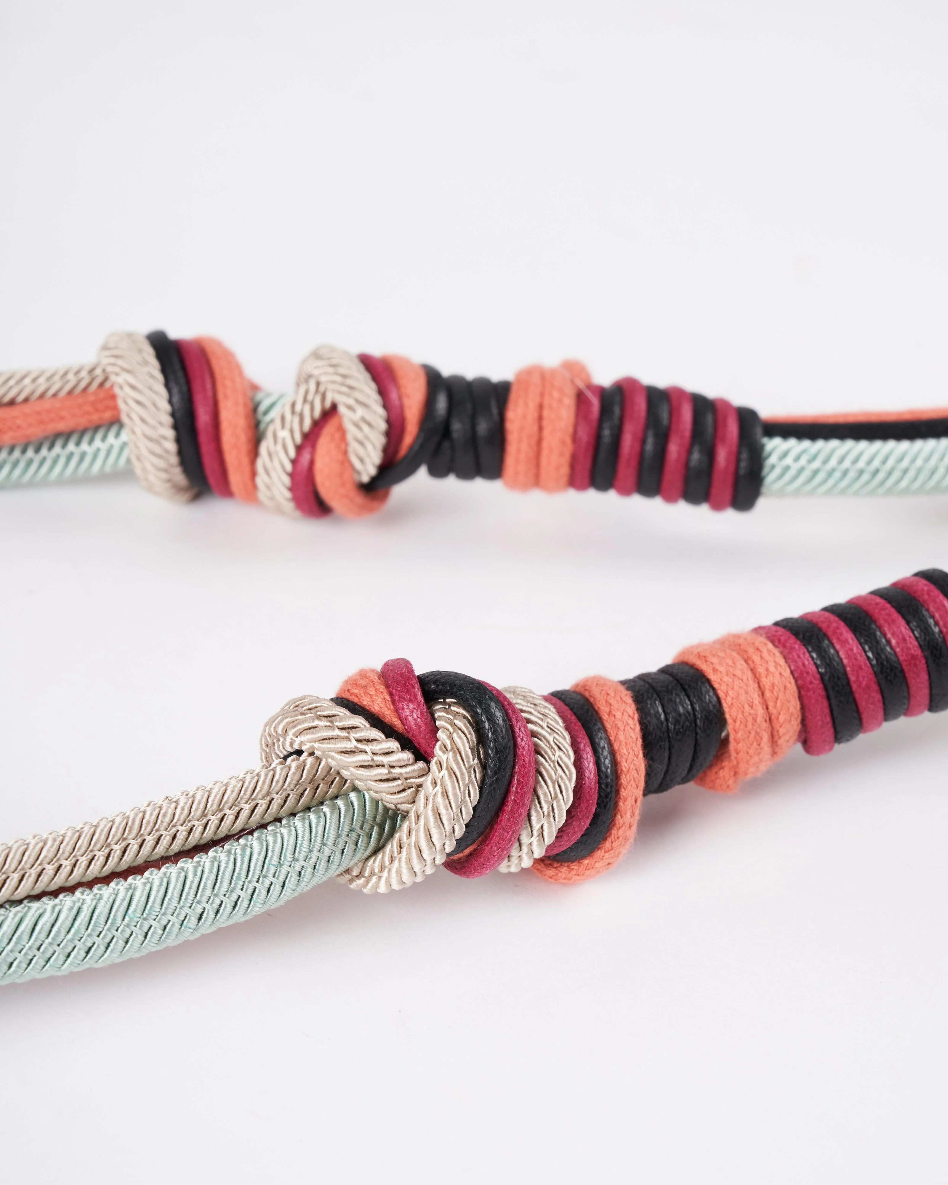 alice bag strap - long- turquoise & grey mix - Image 3
