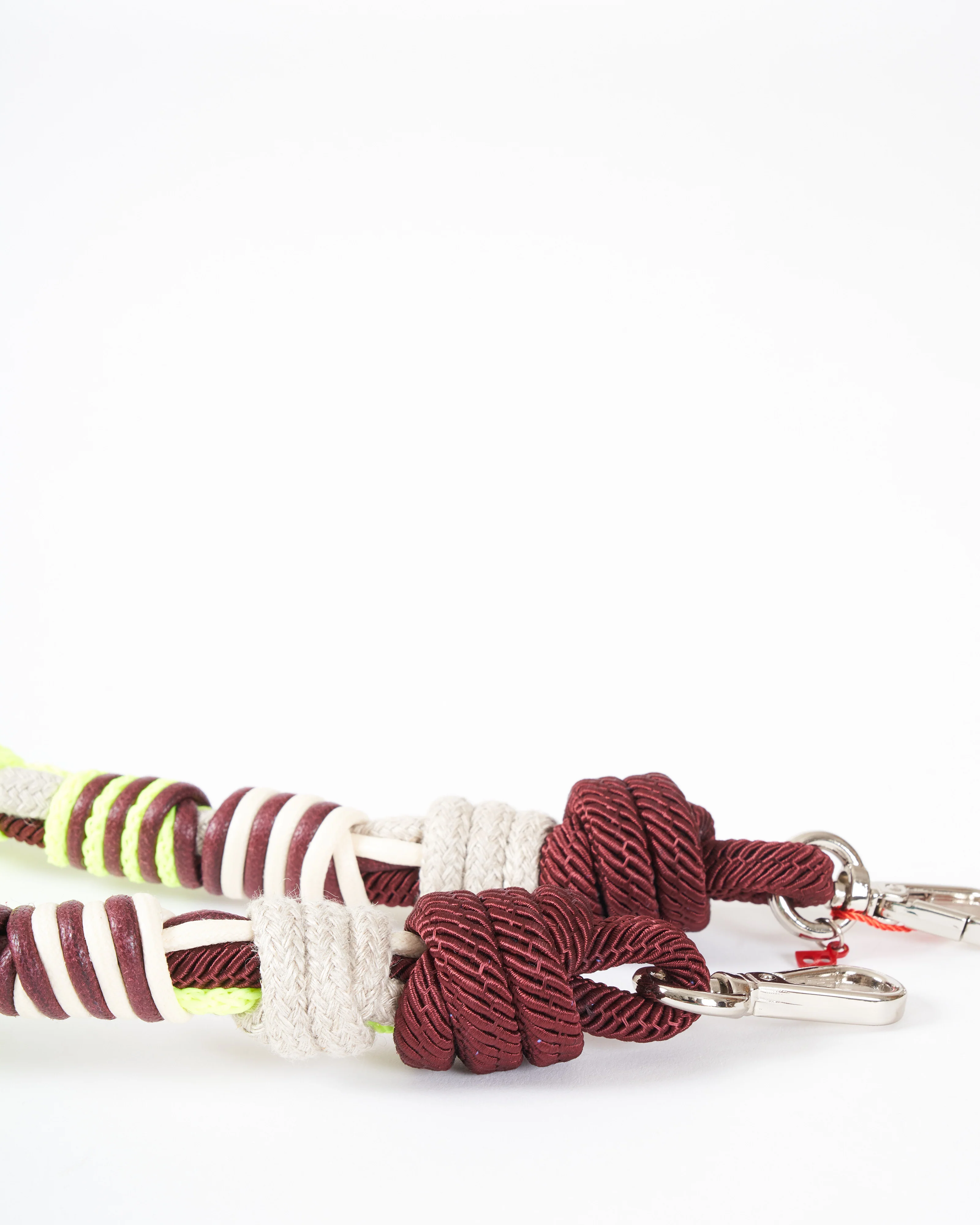 alice bag strap - fluo yellow & natural mix - Image 2