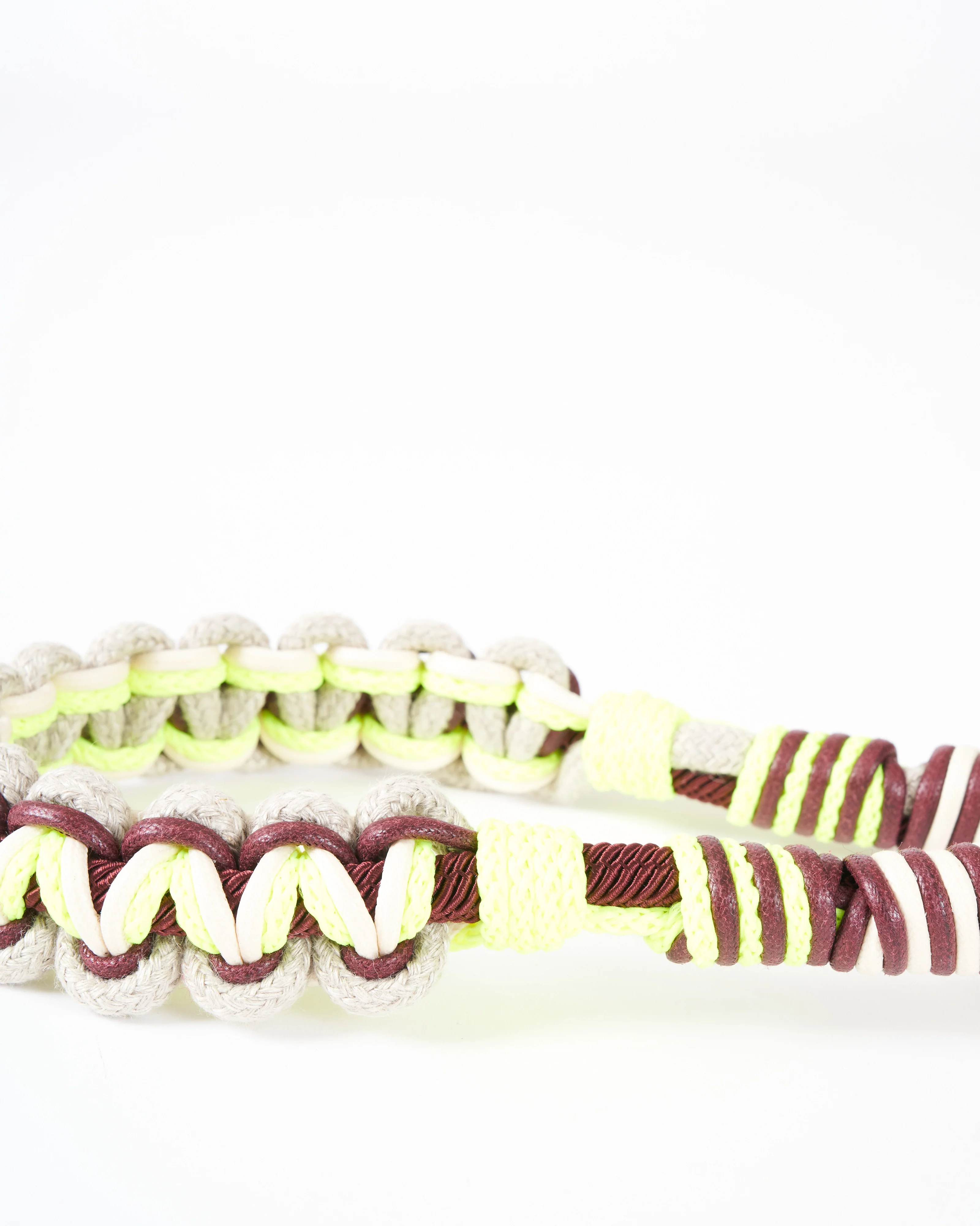 alice bag strap - fluo yellow & natural mix - Image 3