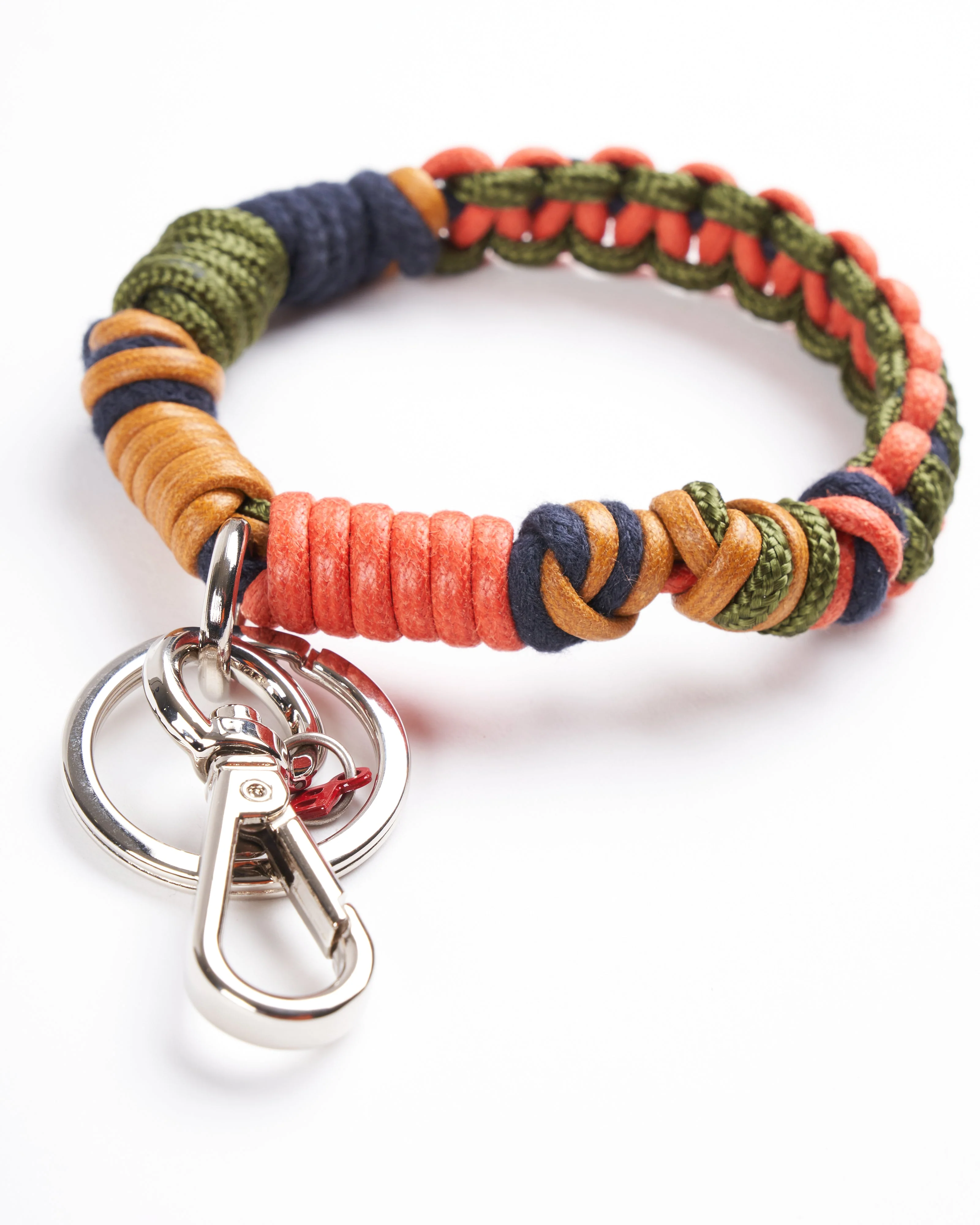 celtic knots key ring - mustard, orange, green & navy - Image 2