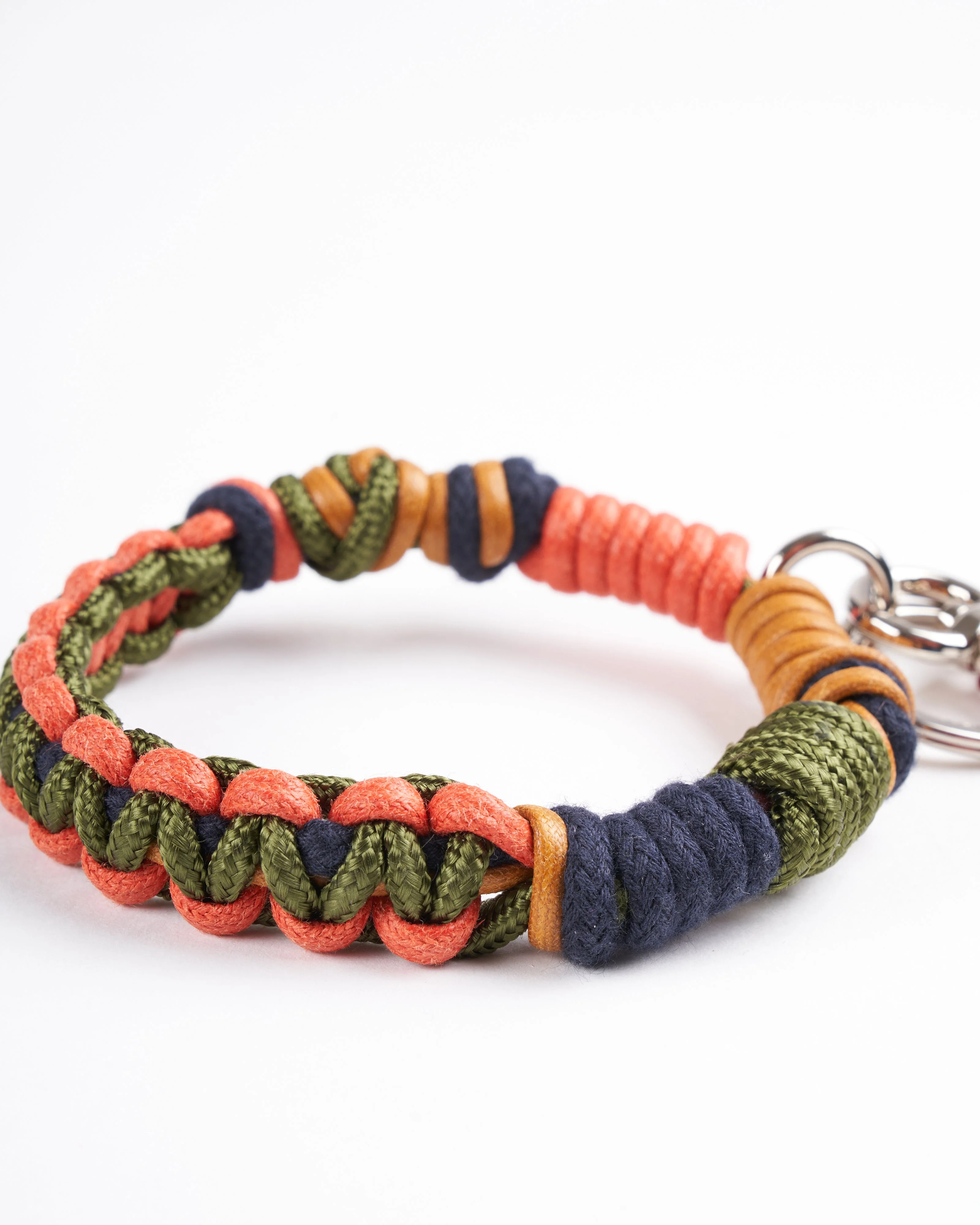celtic knots key ring - mustard, orange, green & navy - Image 3