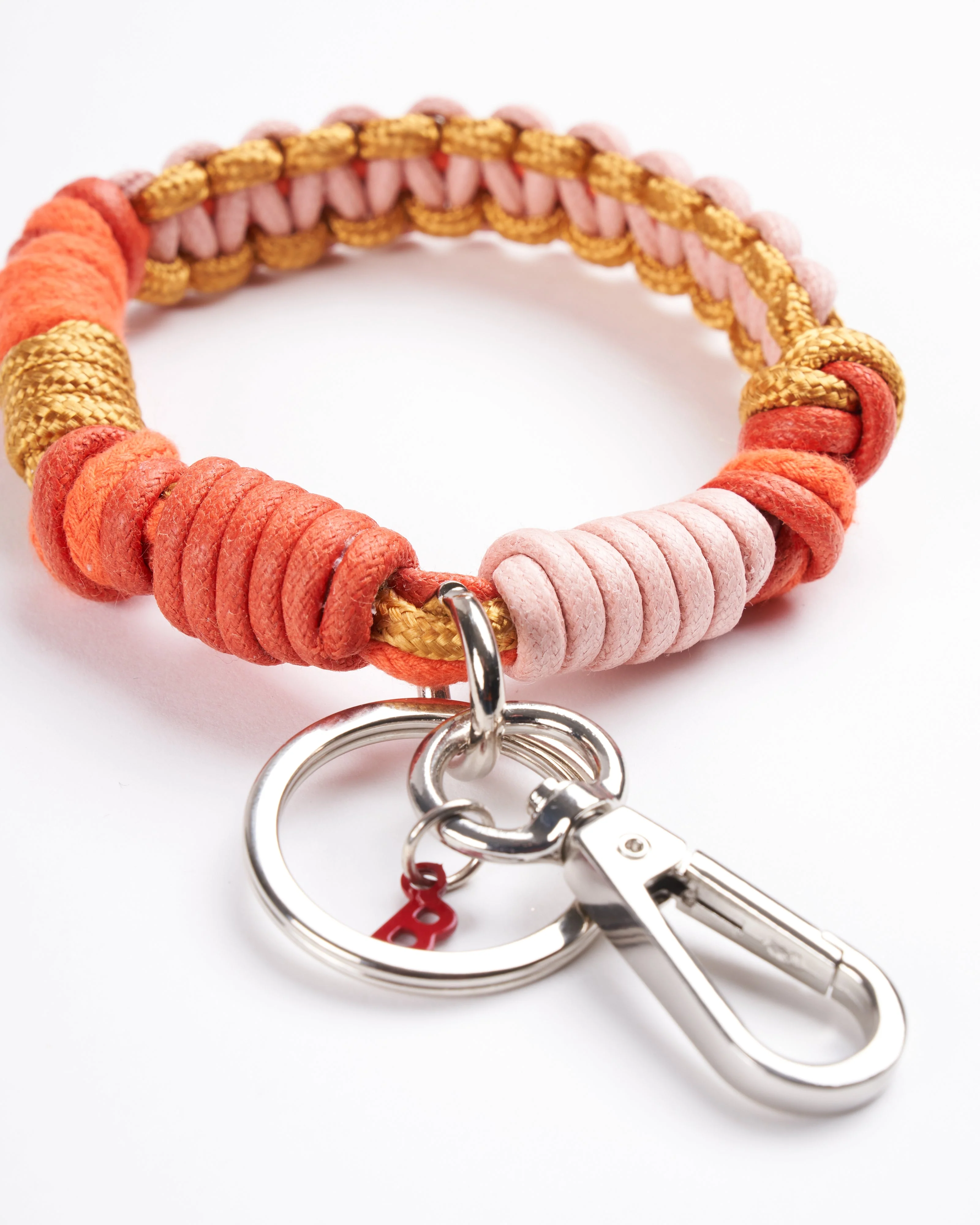celtic knots key ring - gold & oranges - Image 2