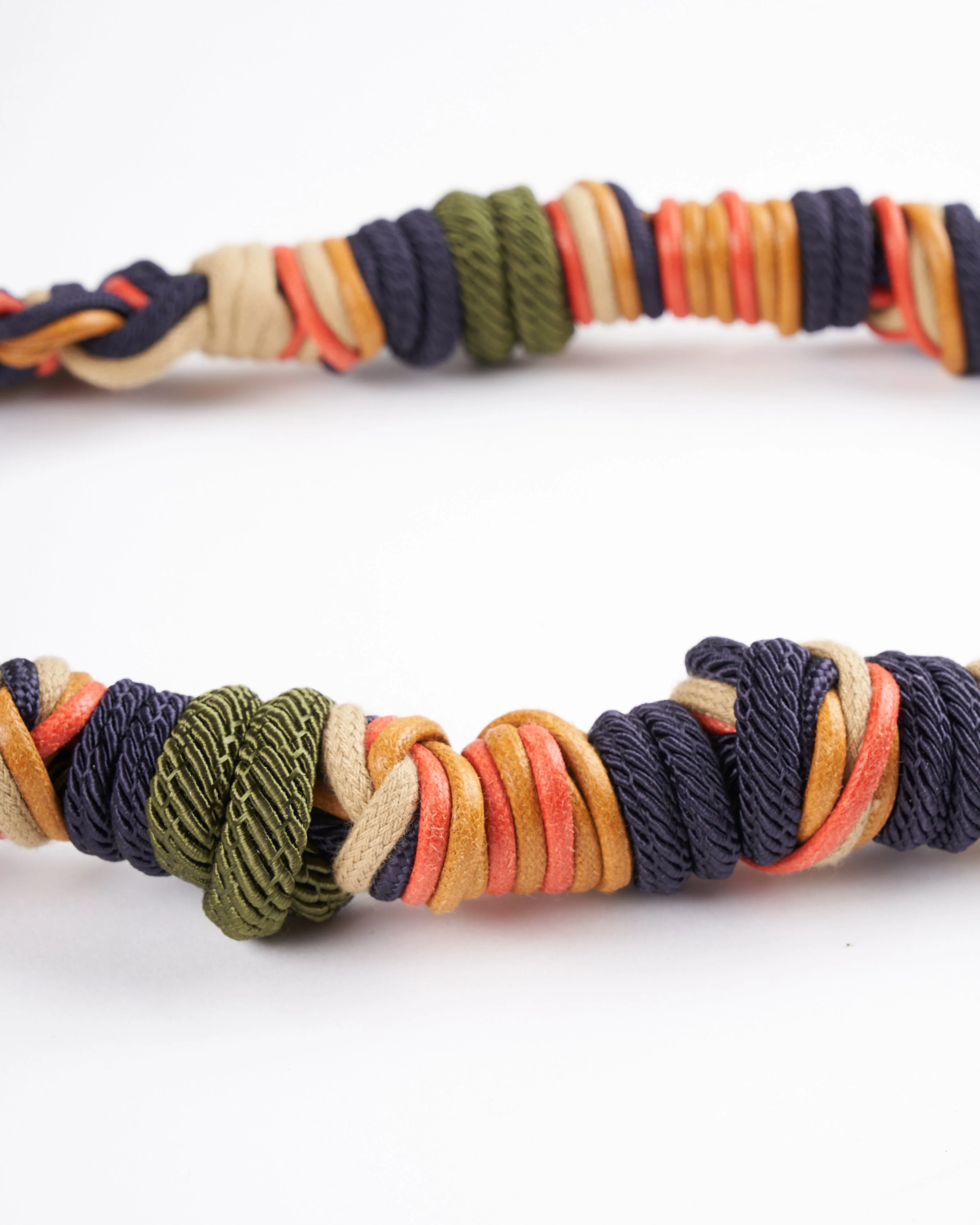 laure bag strap - long- mustard, orange, green & navy - Image 2