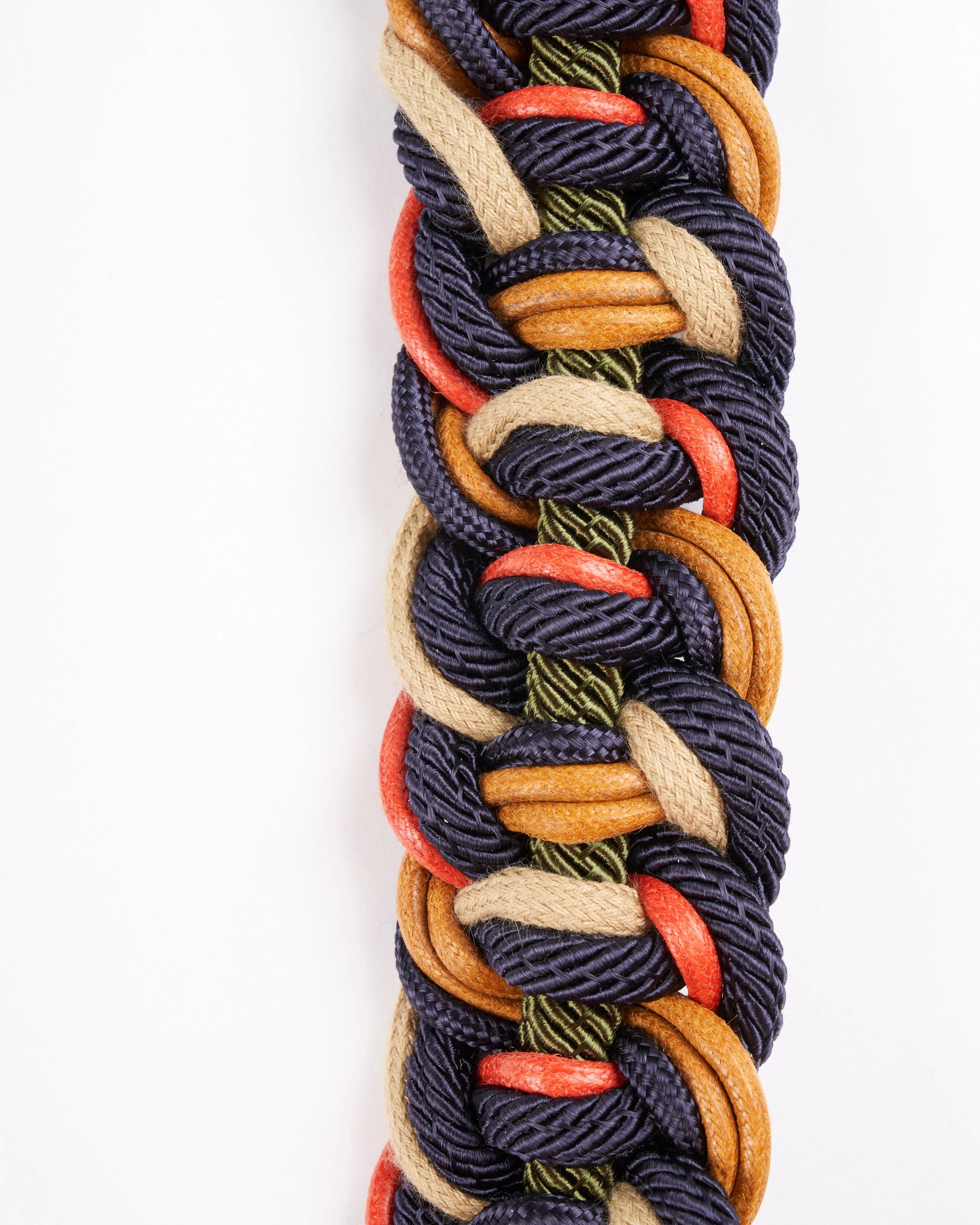 laure bag strap - long- mustard, orange, green & navy - Image 3