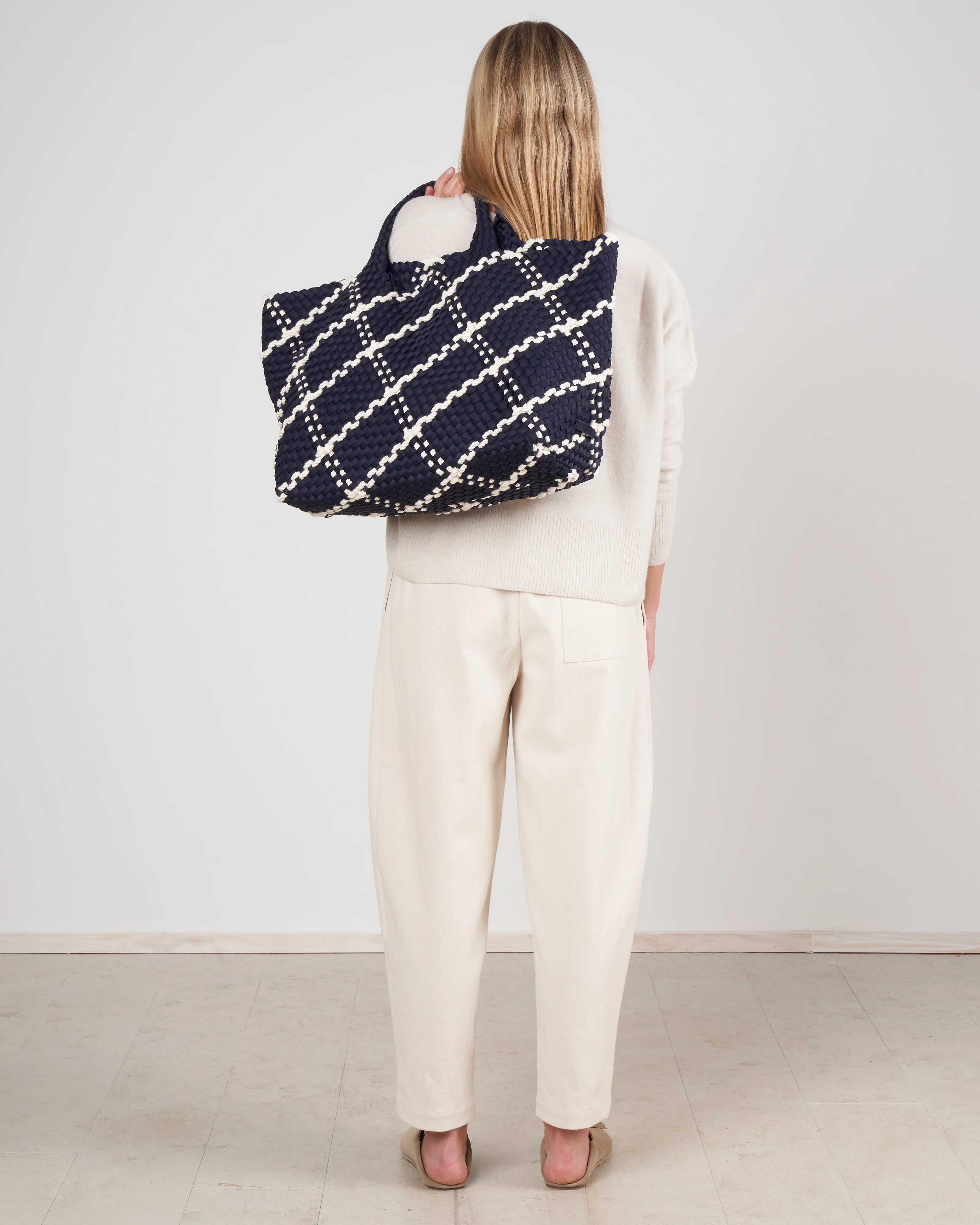 st barths large tote rope - ink blue - Image 2