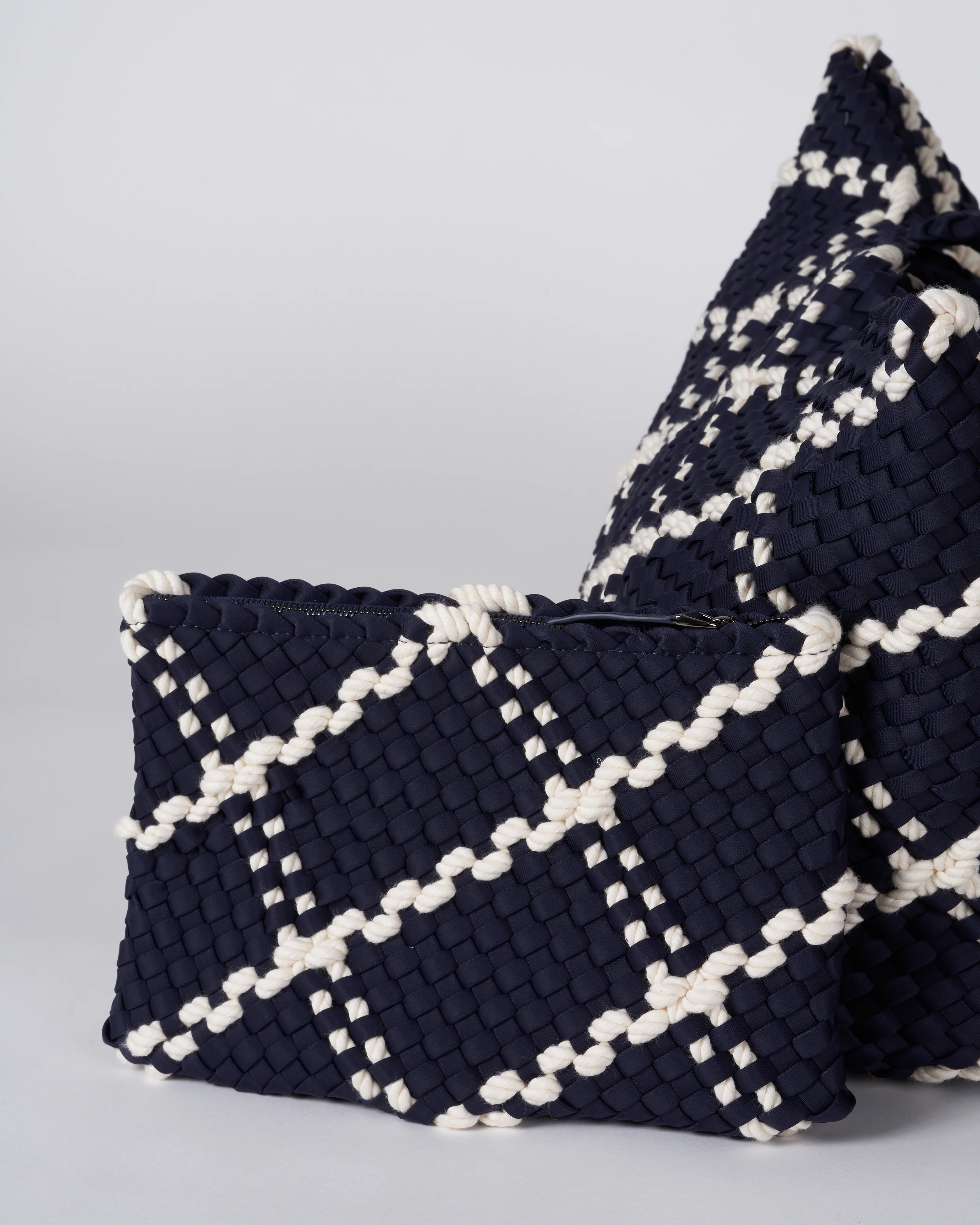 st barths large tote rope - ink blue - Image 4