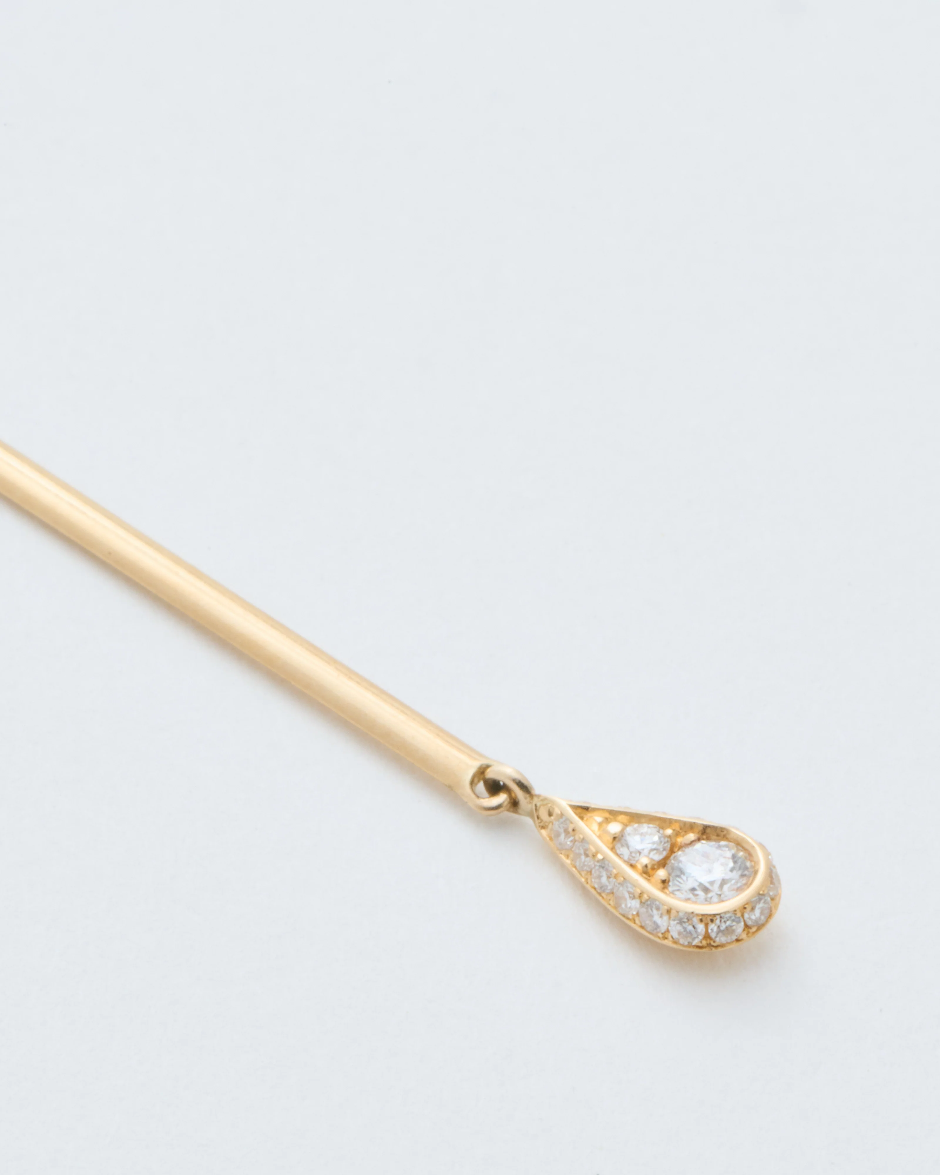 ear jacket with drop of gold - Image 3