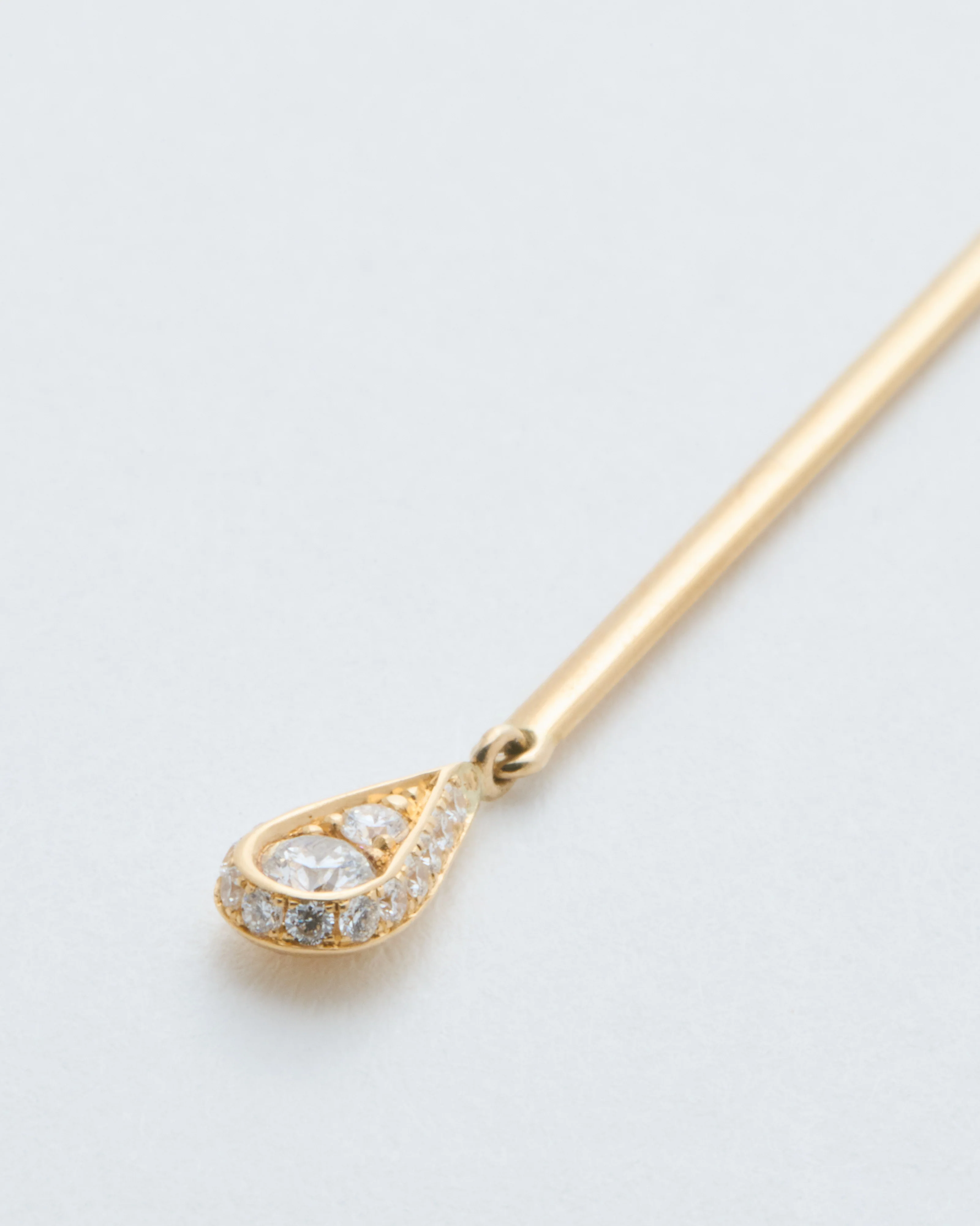 ear jacket with drop of gold - Image 4