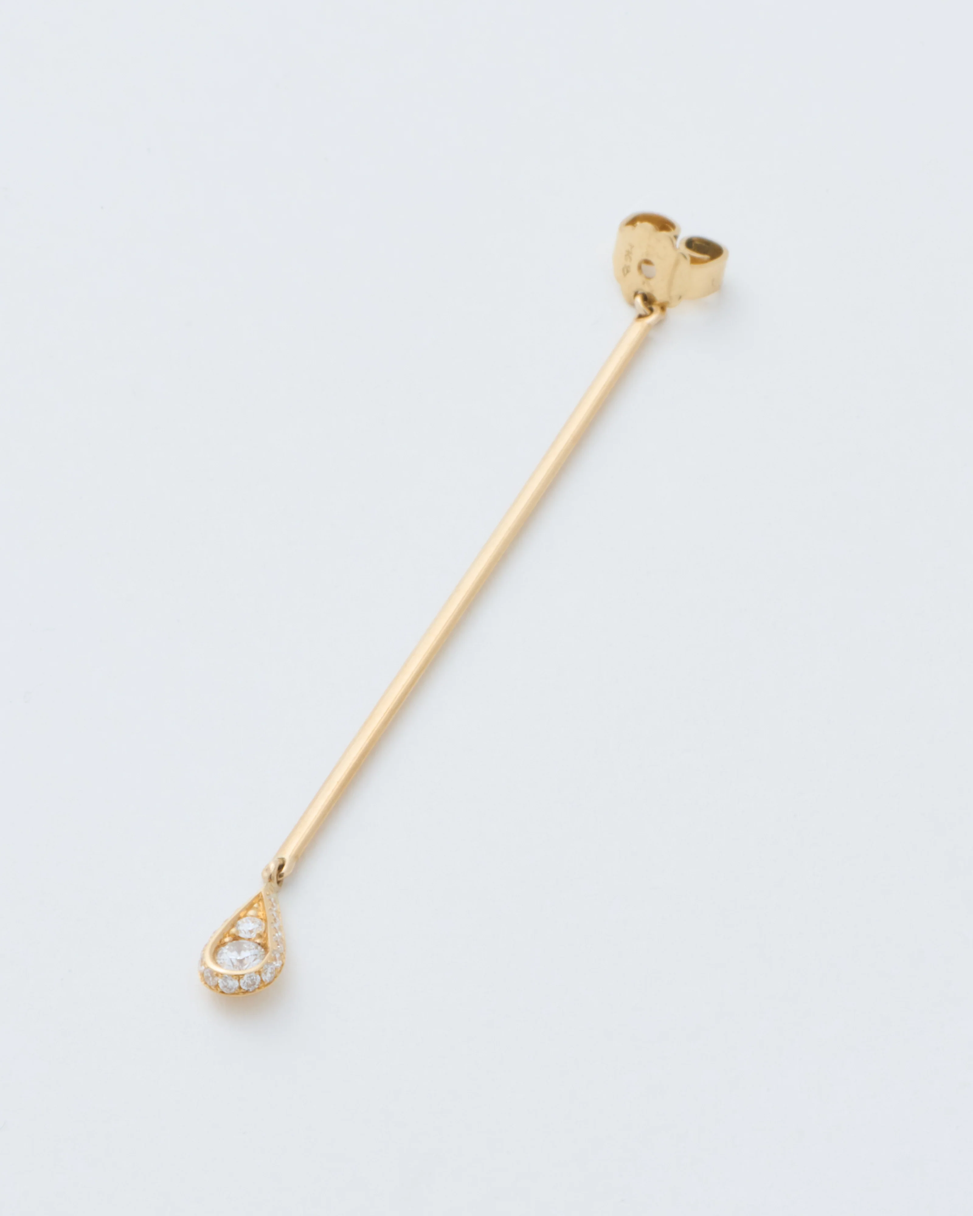 ear jacket with drop of gold - Image 7