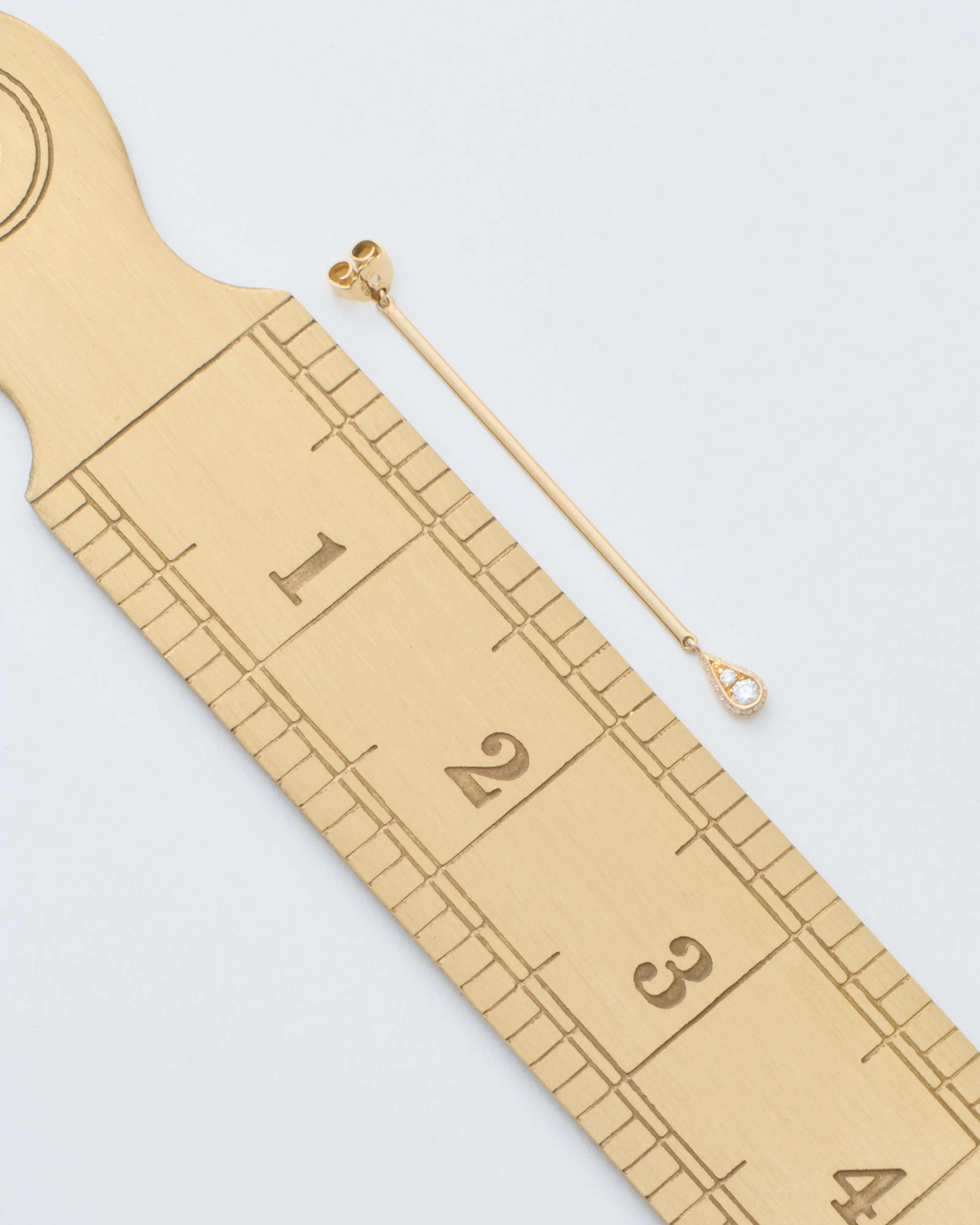 ear jacket with drop of gold - Image 9