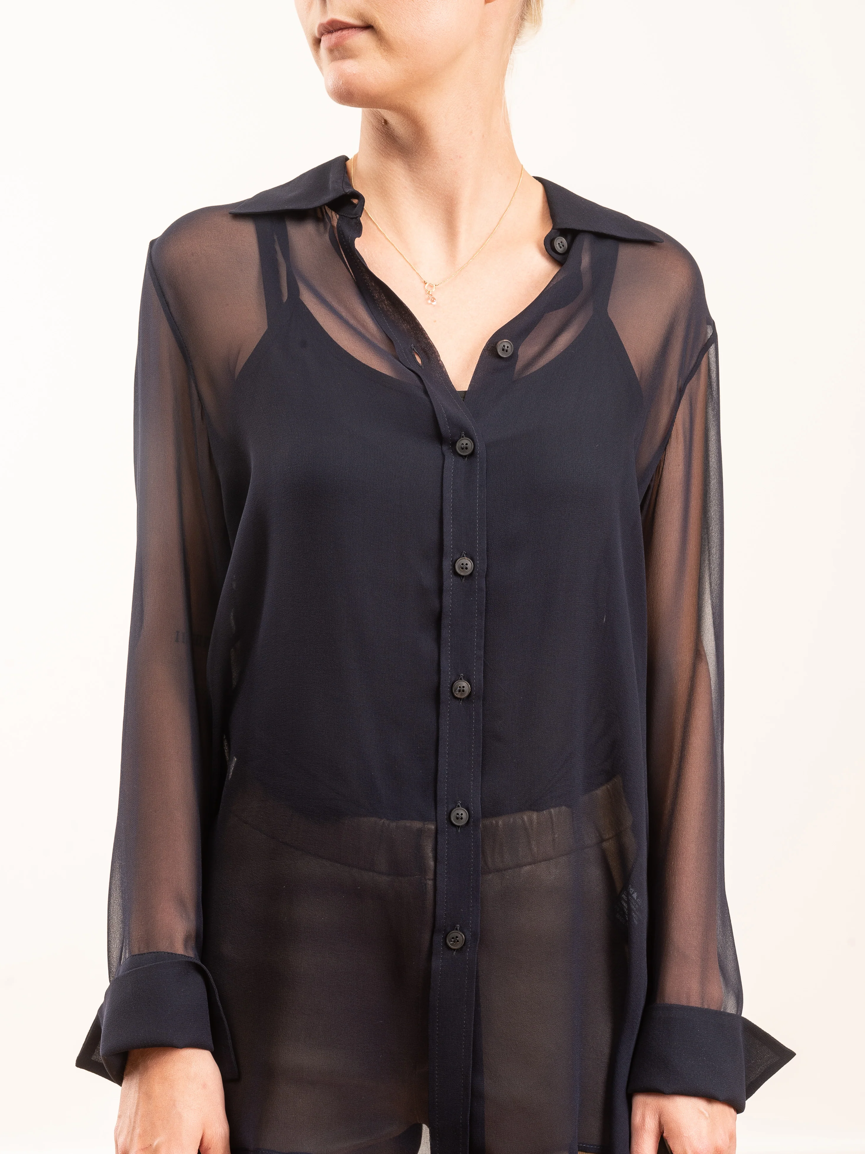 button down silk shirt - Image 4