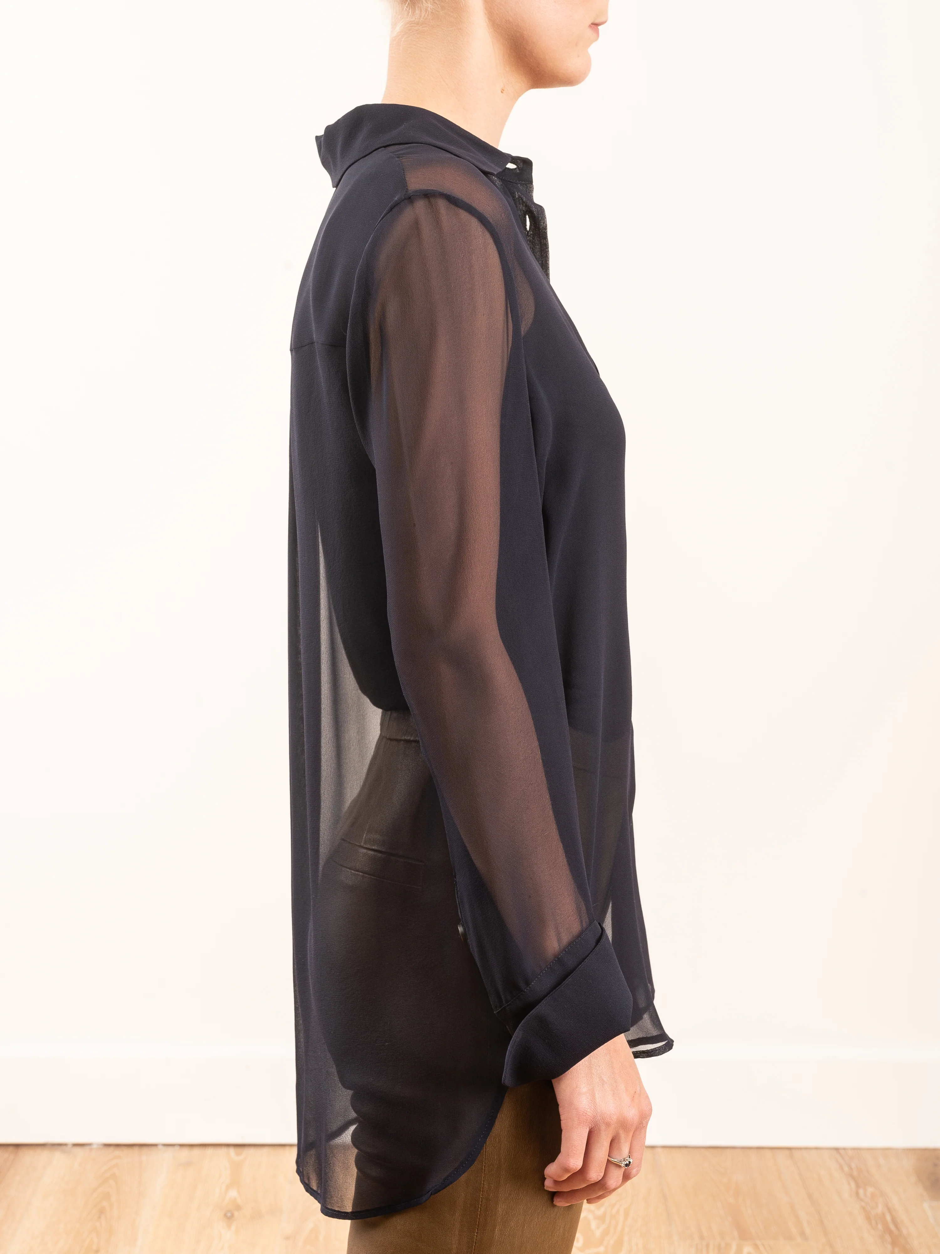 button down silk shirt - Image 5