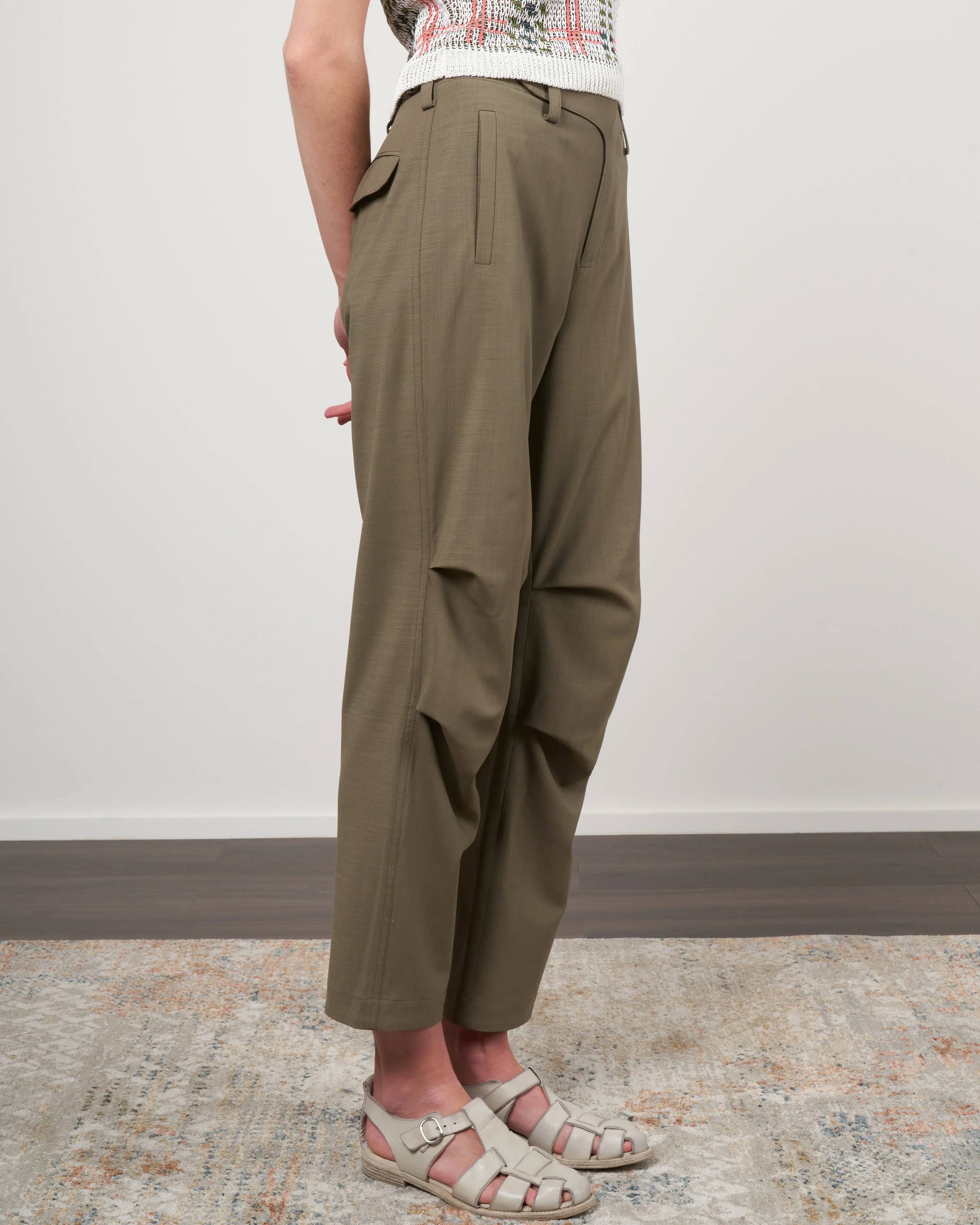 lorraine safari pant - olive - Image 3