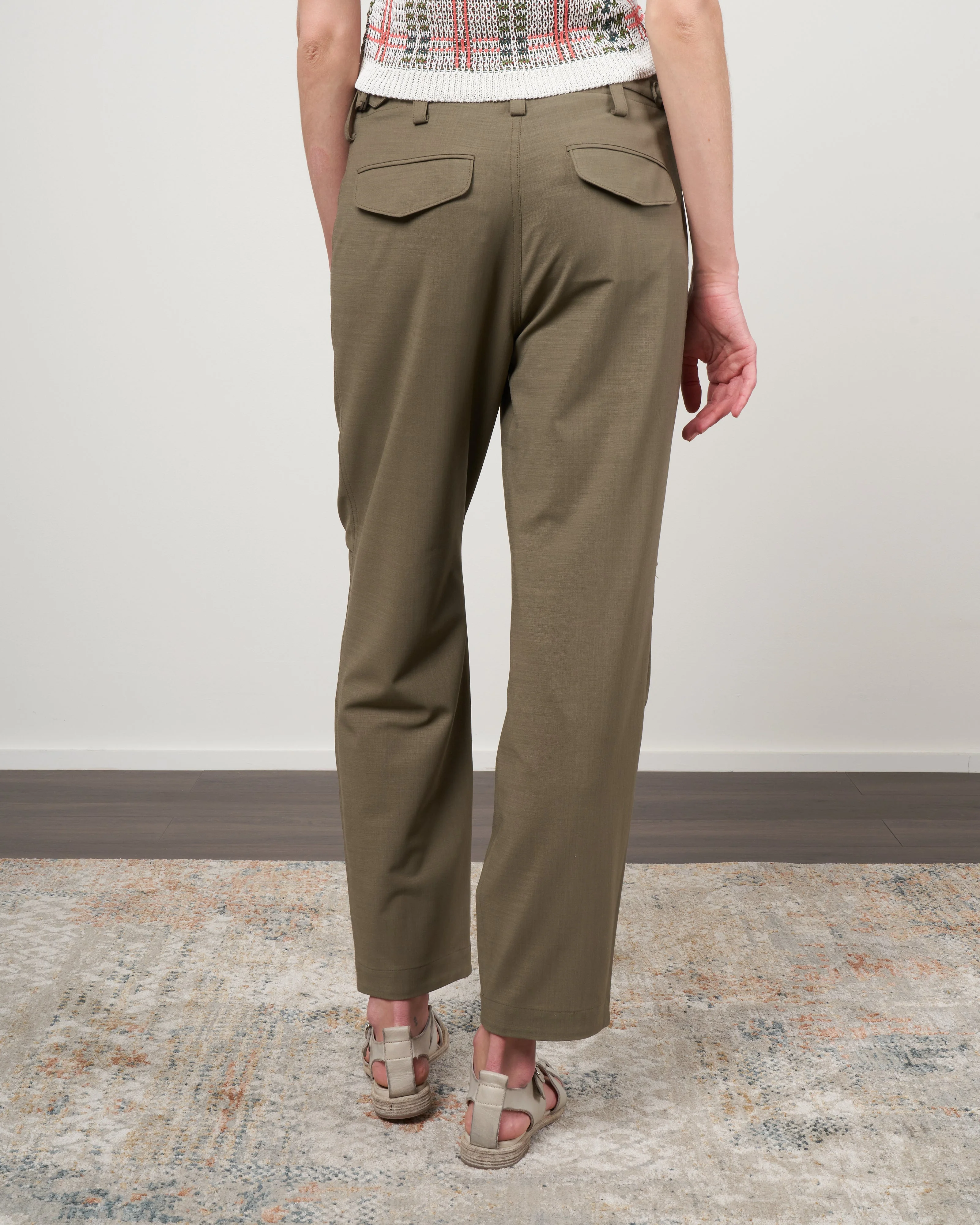 lorraine safari pant - olive - Image 4