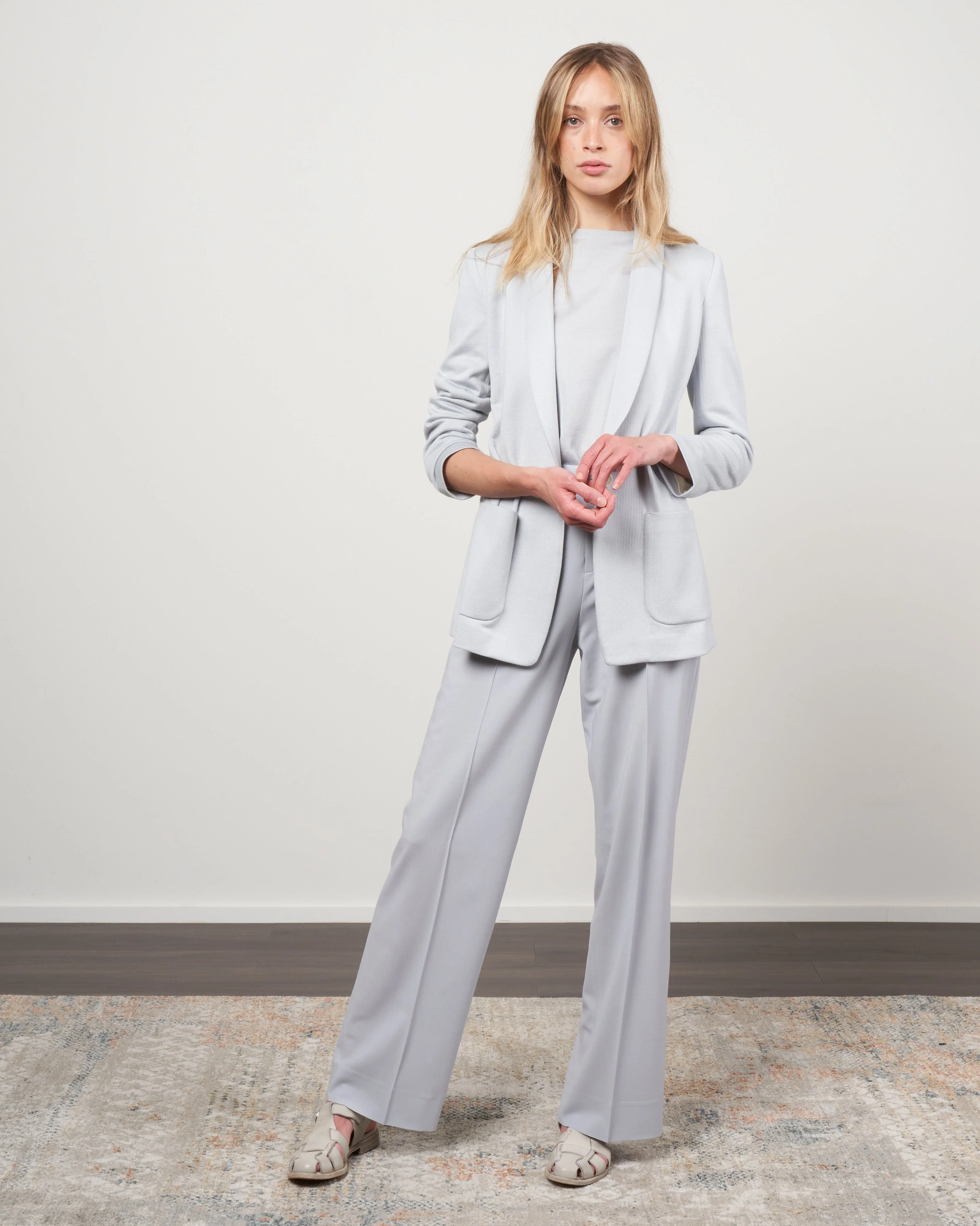 nicolette flat front pant - icy blue - Image 2