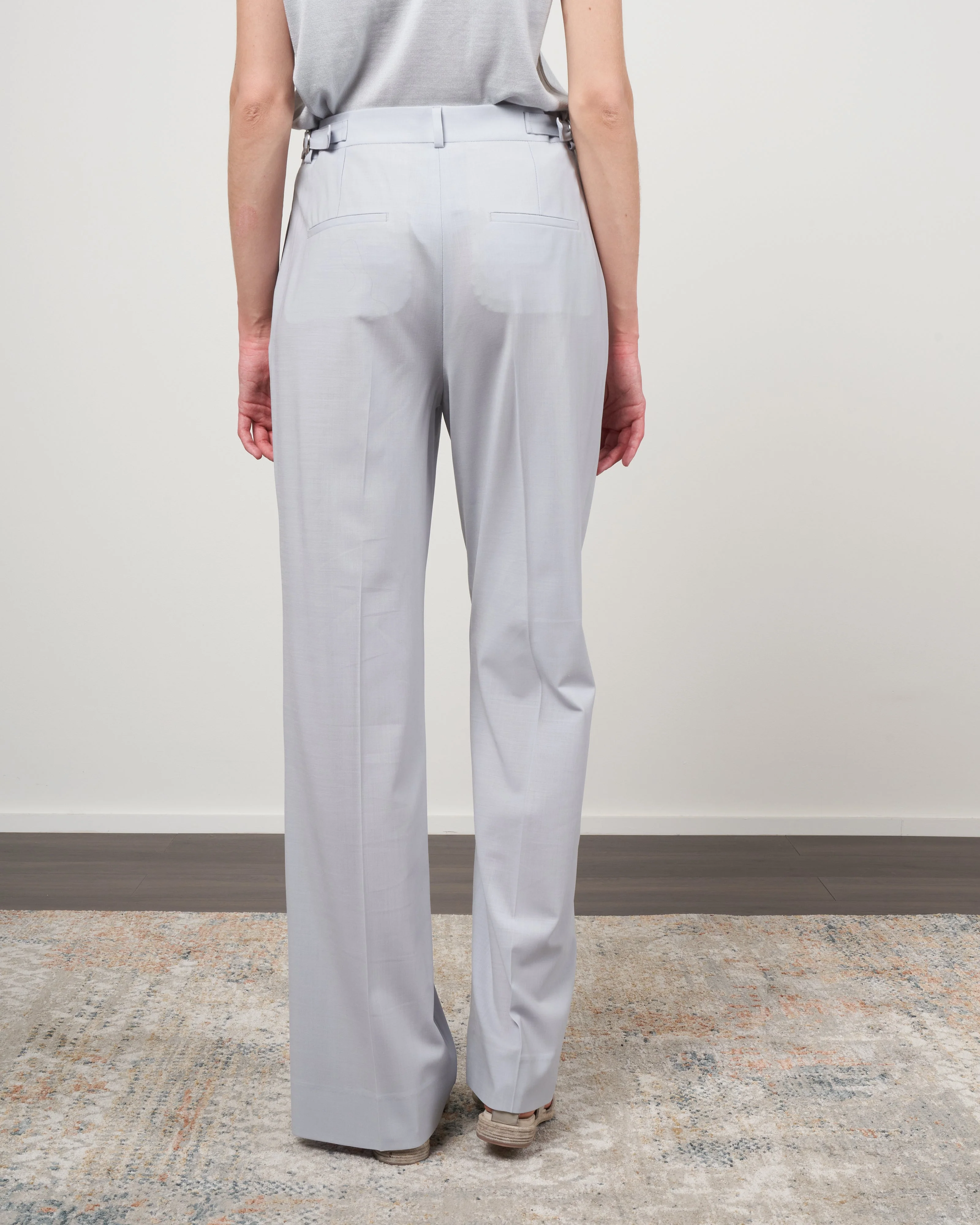 nicolette flat front pant - icy blue - Image 4
