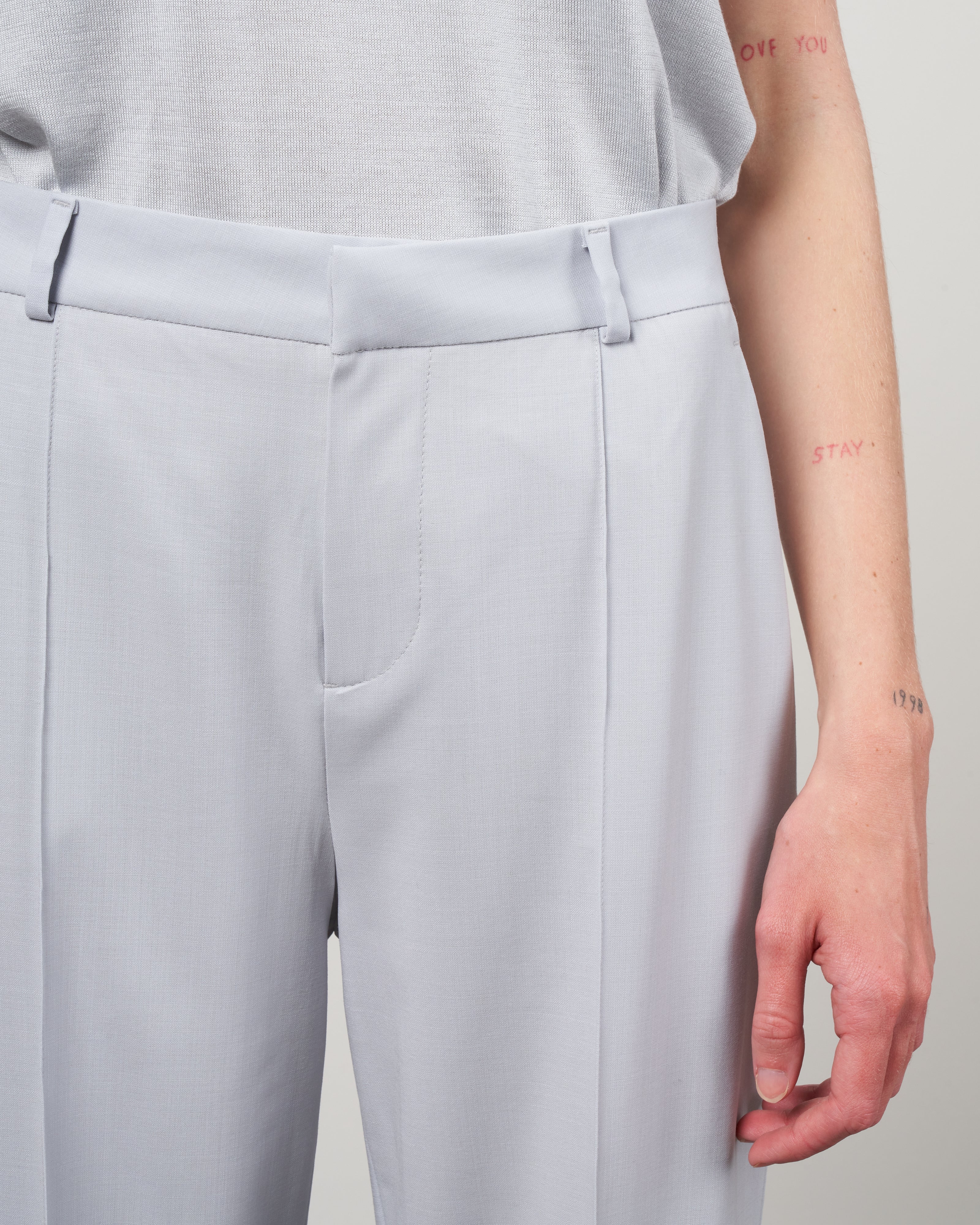 nicolette flat front pant - icy blue - Image 5