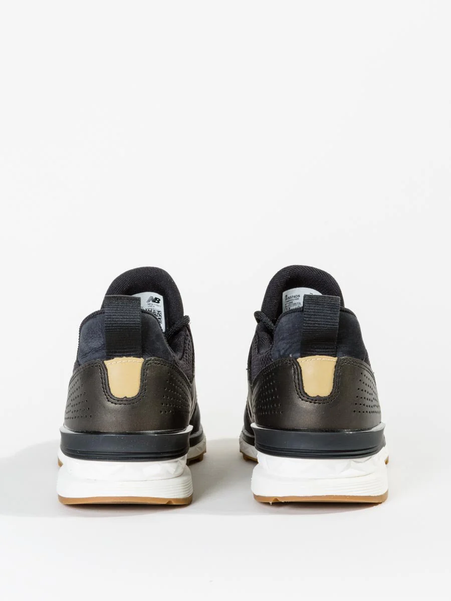 574s nubuck sneaker - black/gold - Image 4
