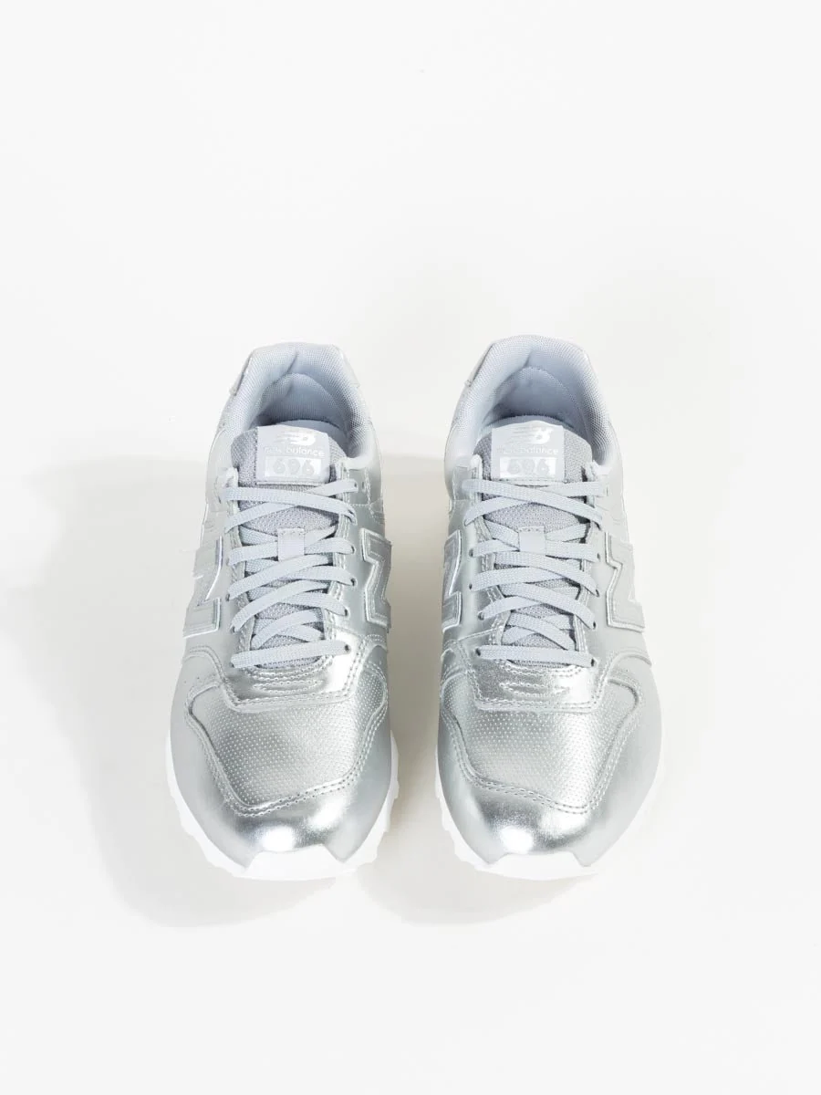 696 leather sneaker - silver - Image 3
