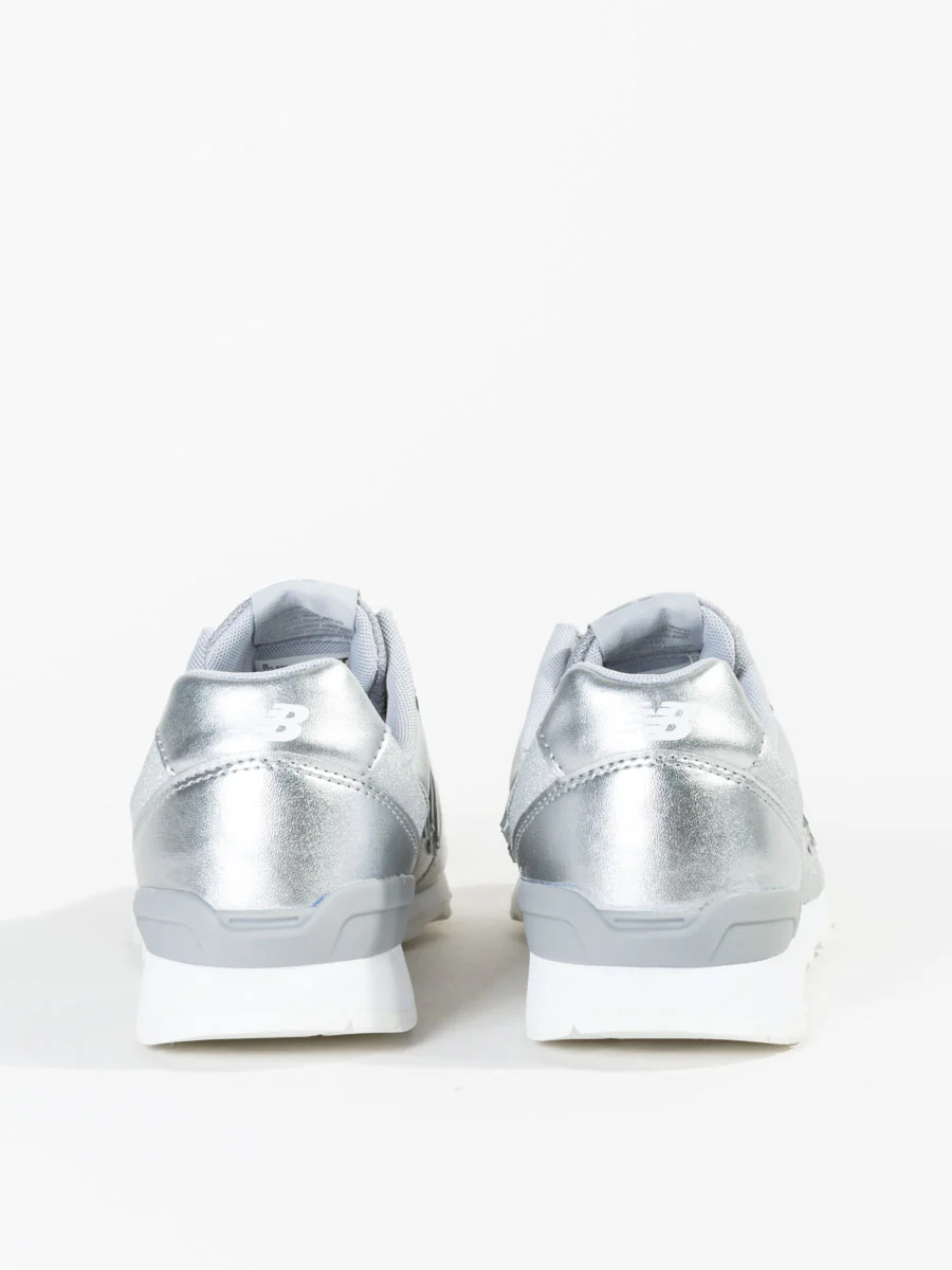 696 leather sneaker - silver - Image 4