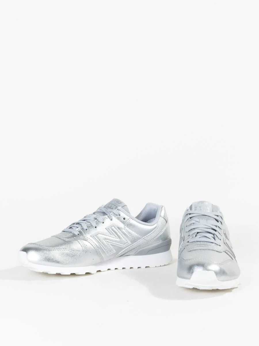 696 leather sneaker - silver - Image 6