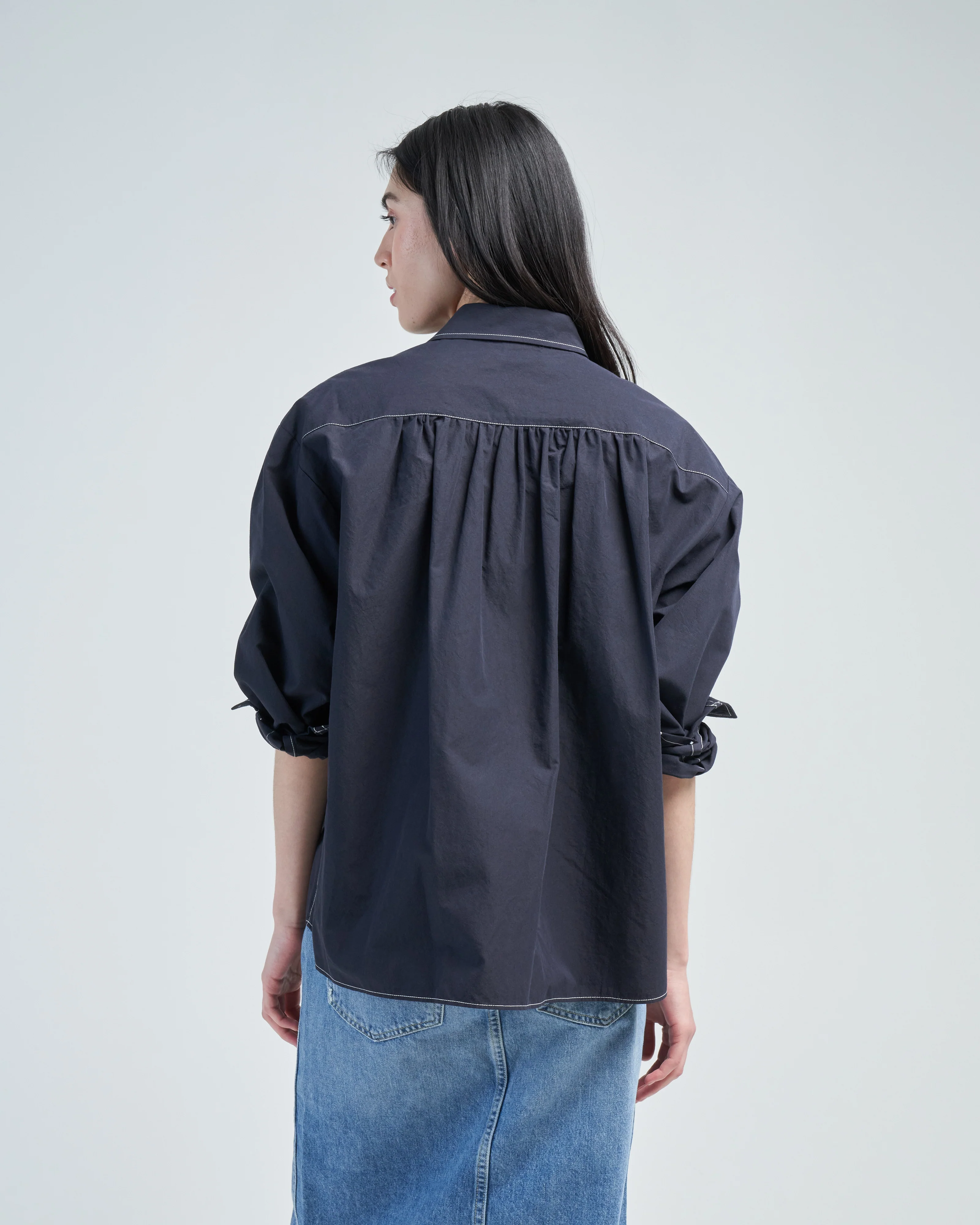 contrast stitch top - Image 5