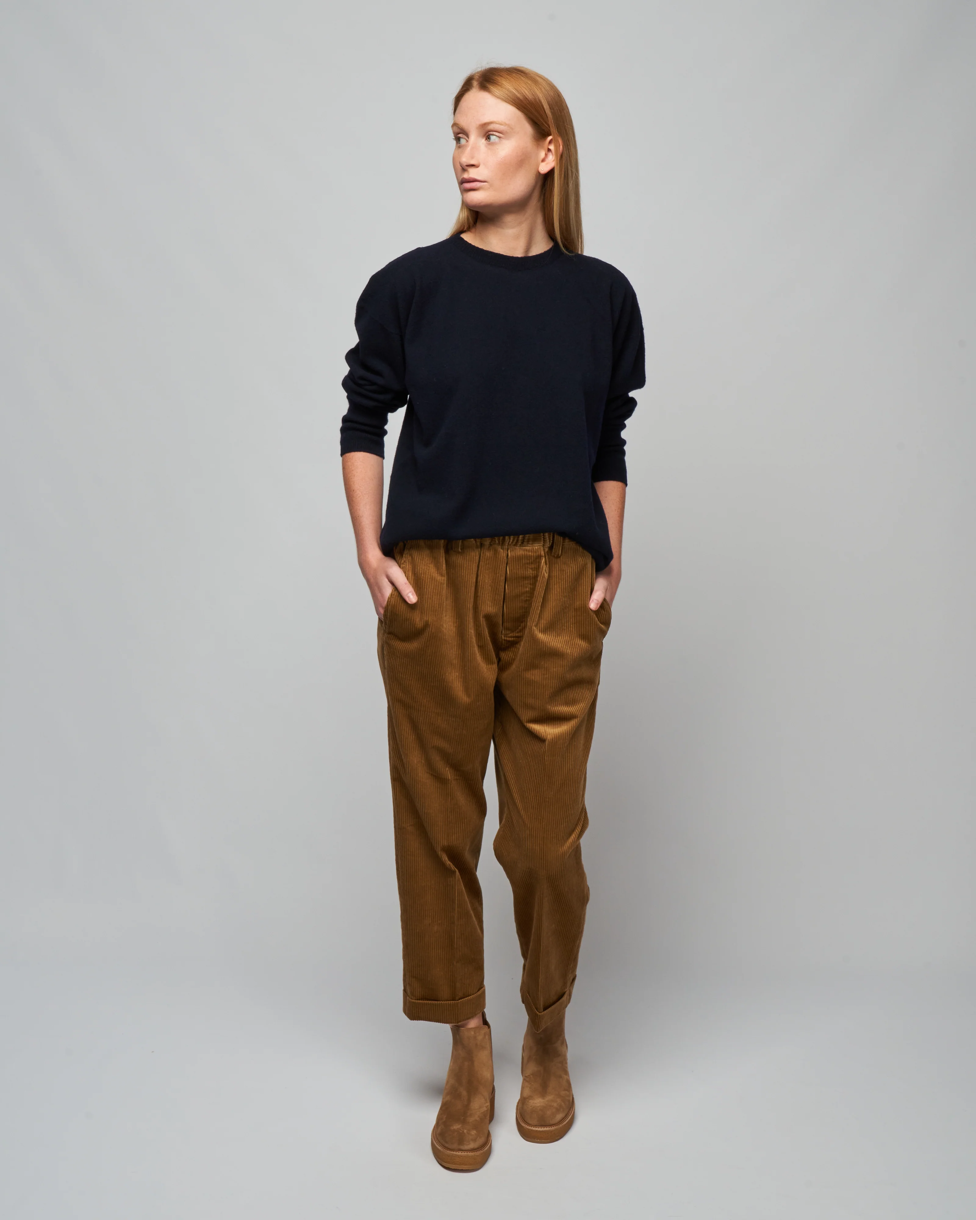 corduroy pant - camel - Image 2