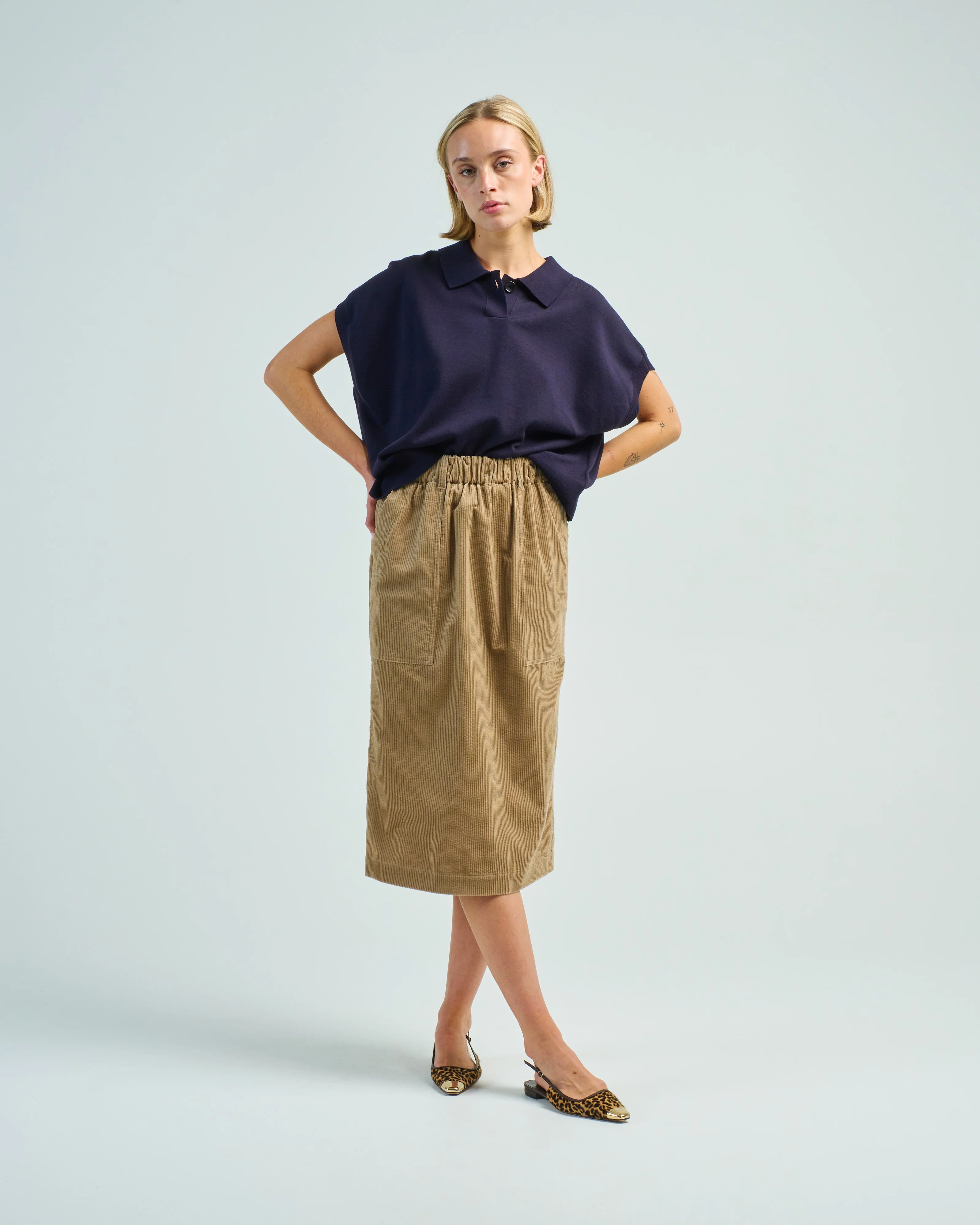 corduroy pencil skirt - Image 2