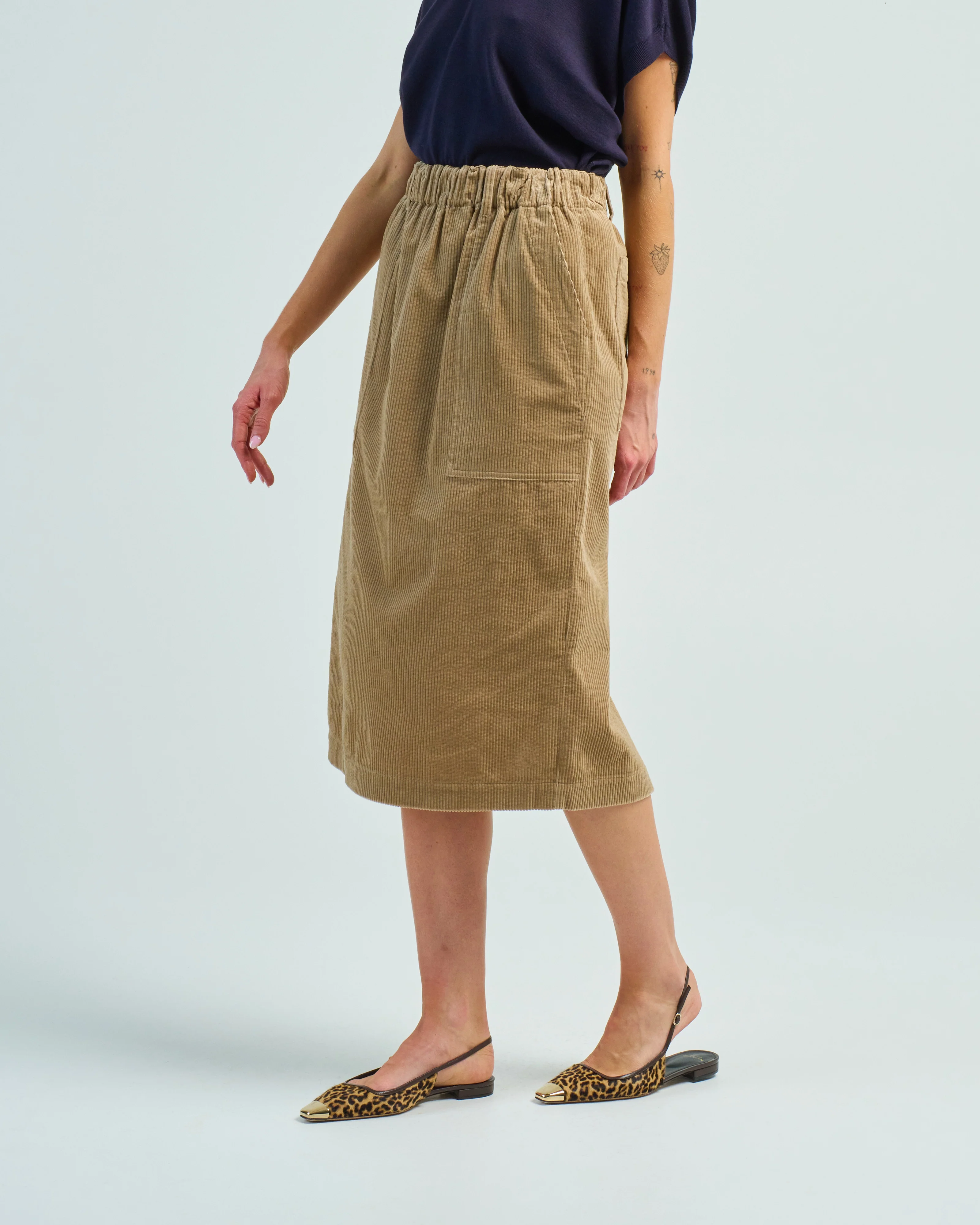 corduroy pencil skirt - Image 3