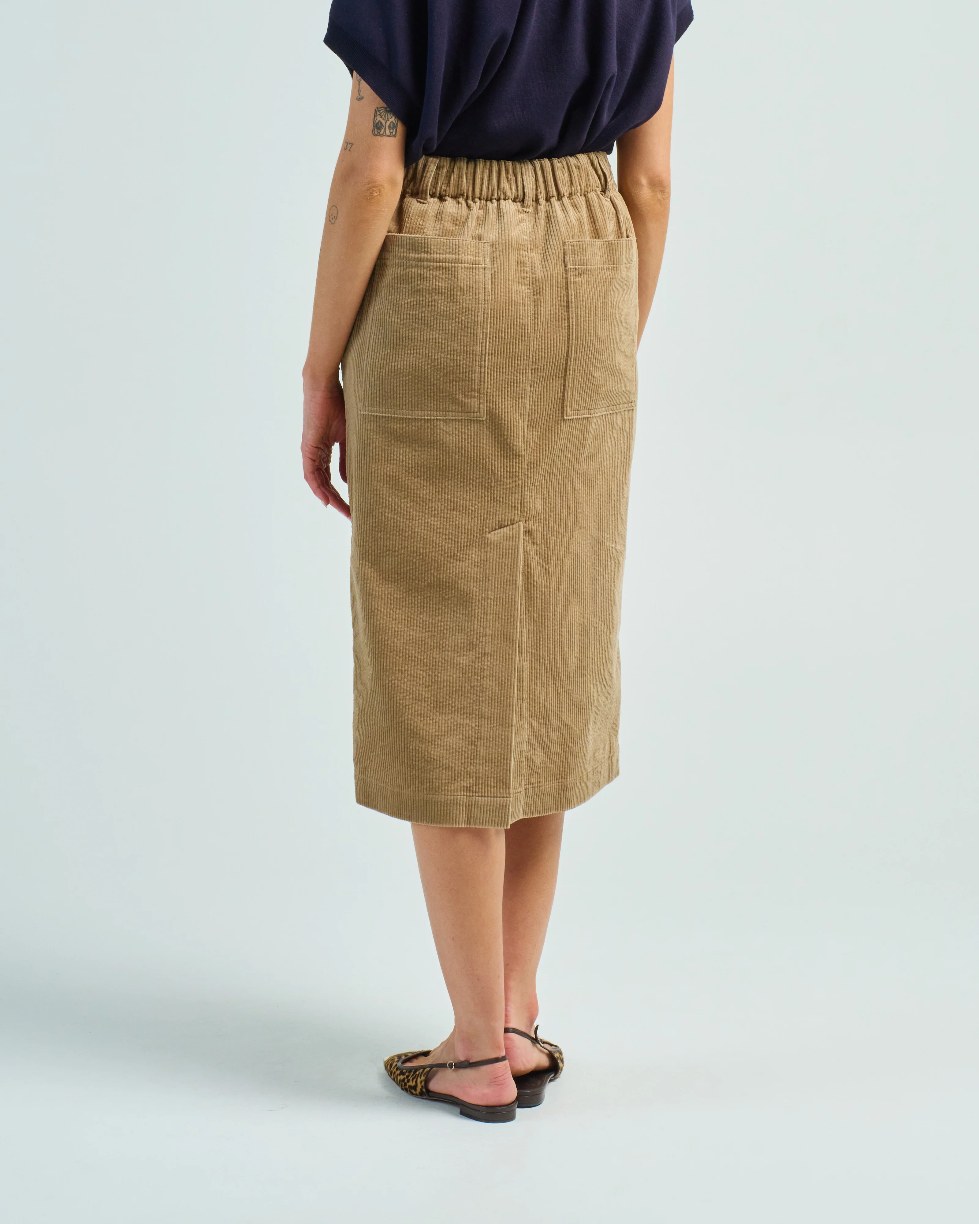 corduroy pencil skirt - Image 4