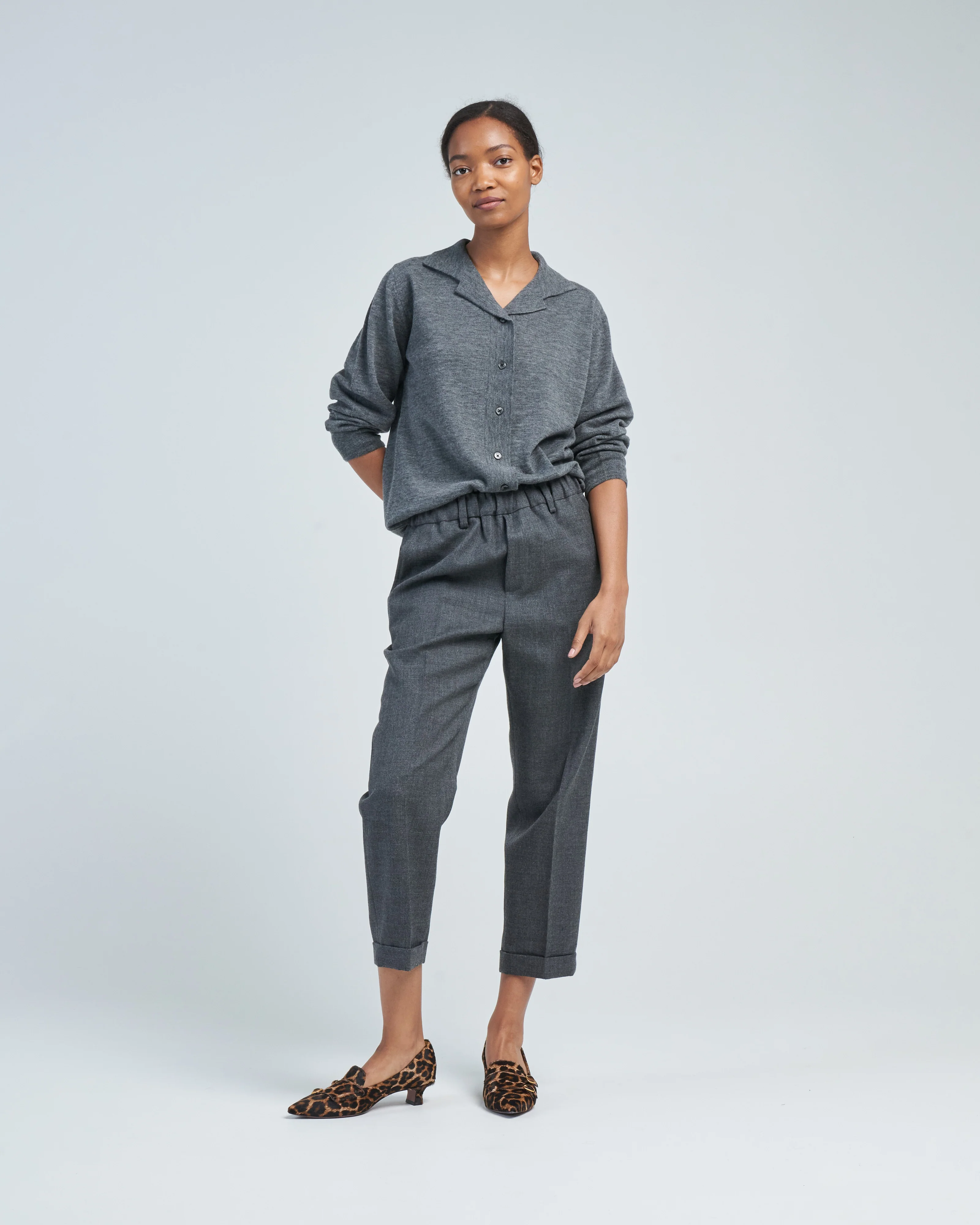 dry wool straight pant - Image 2
