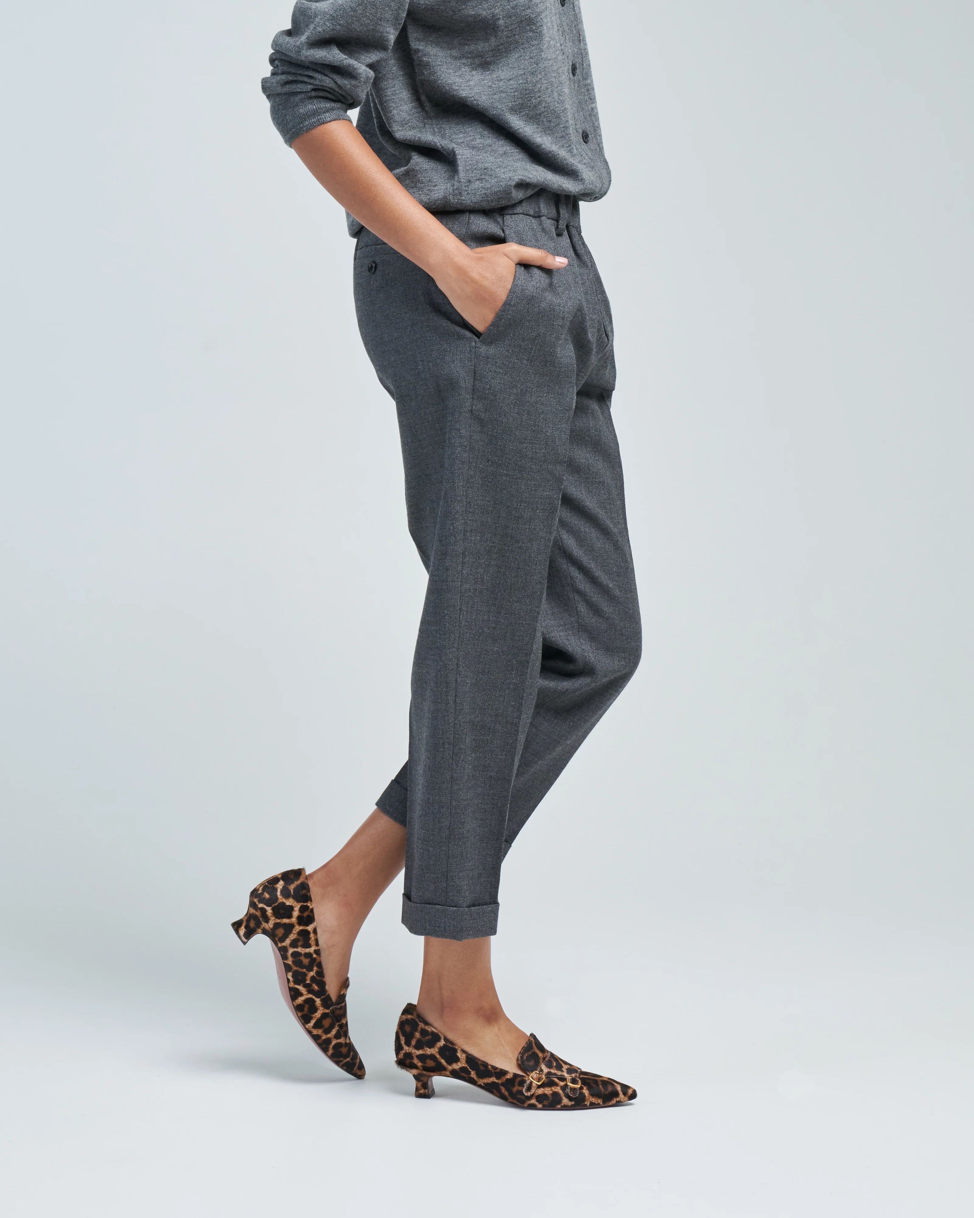 dry wool straight pant - Image 3