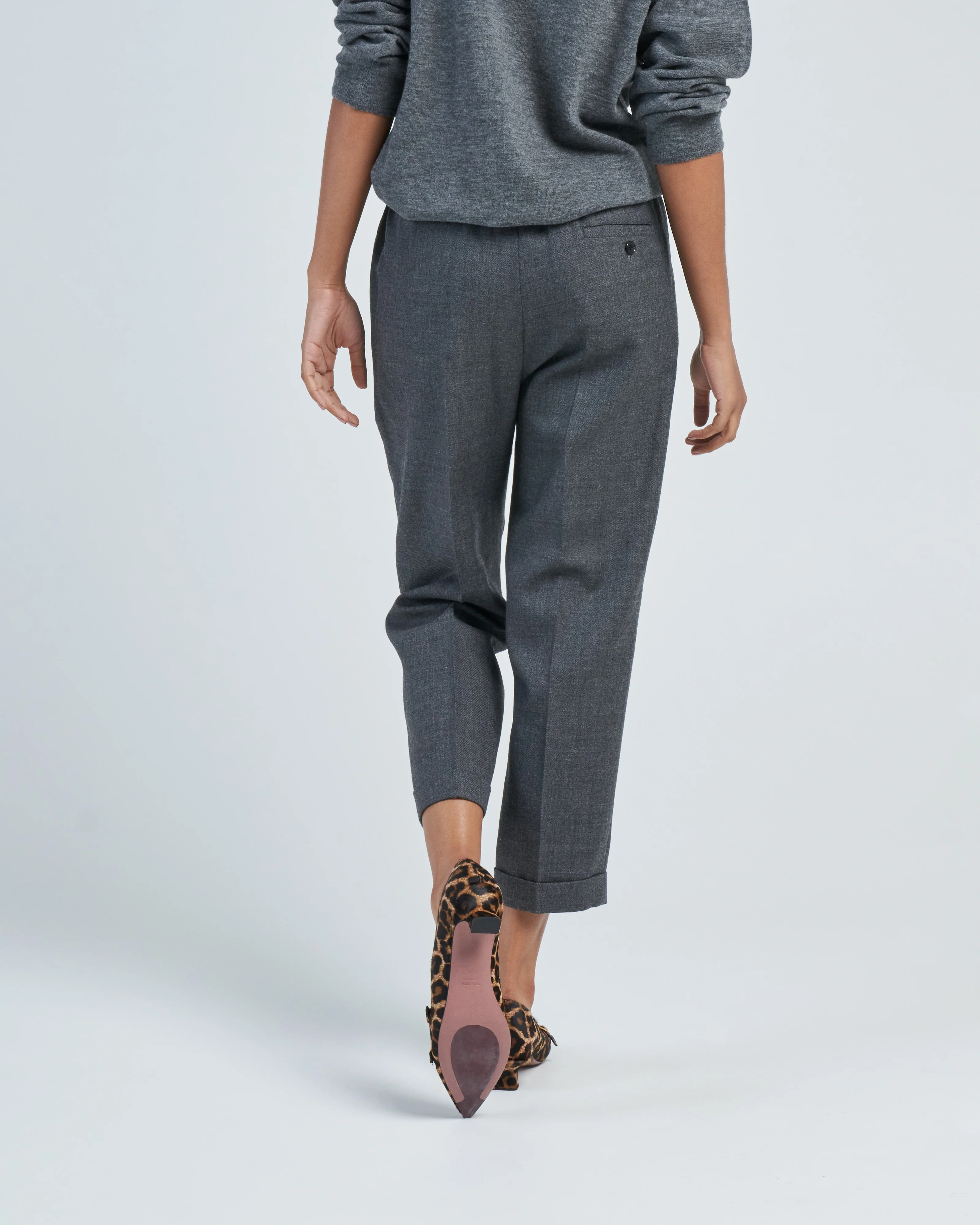 dry wool straight pant - Image 4