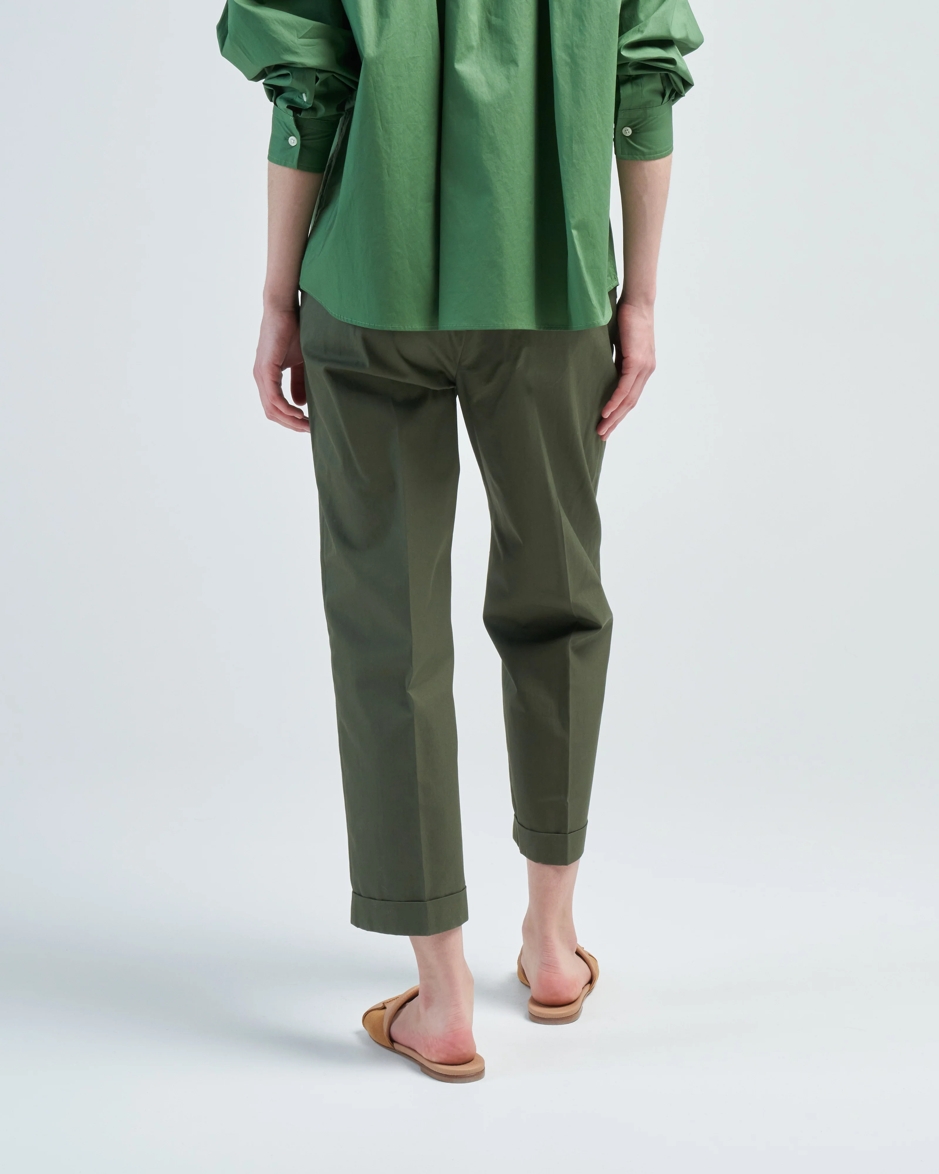gabardine elastic waist pant - Image 4