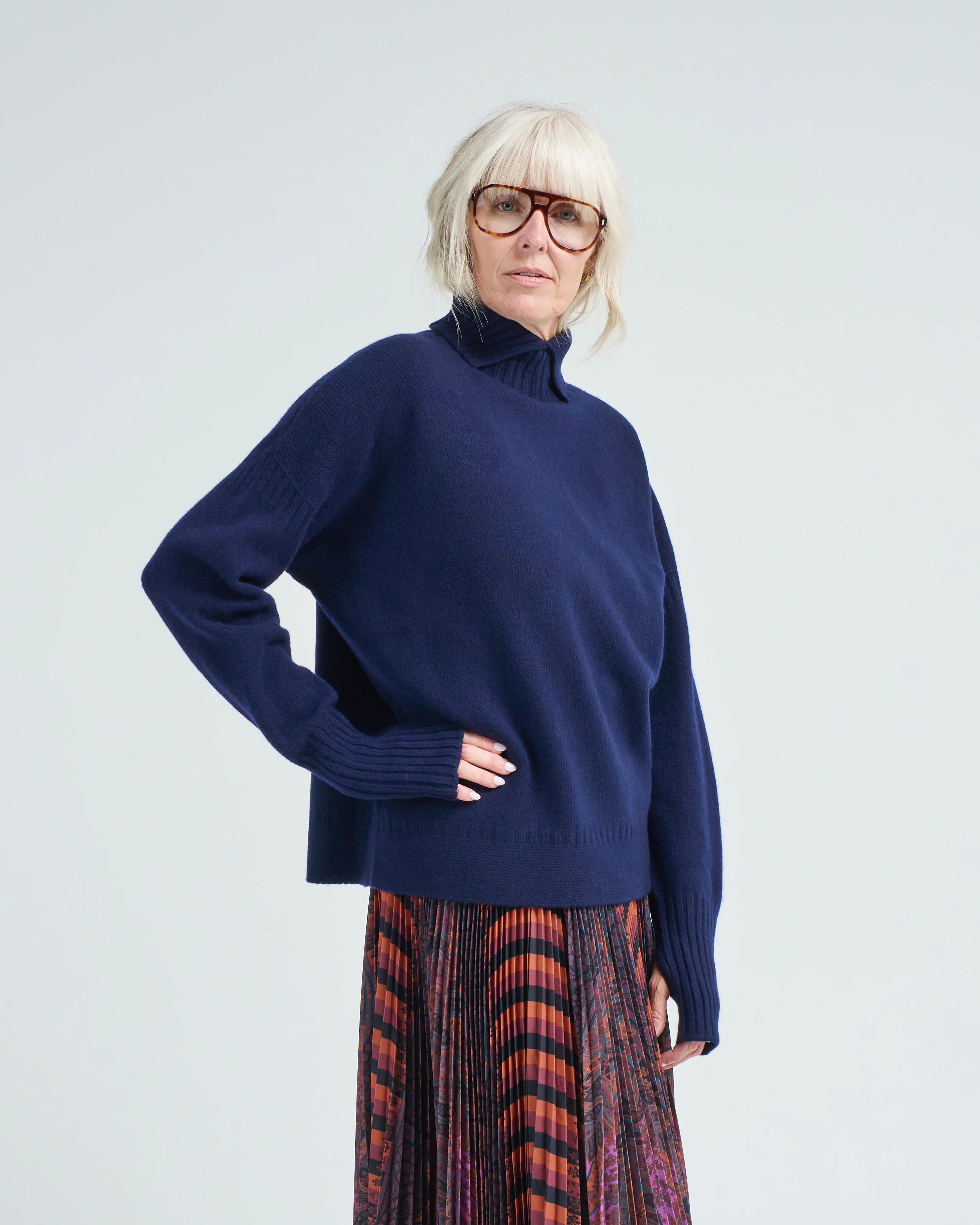 low gauge reversible turtleneck - Image 5