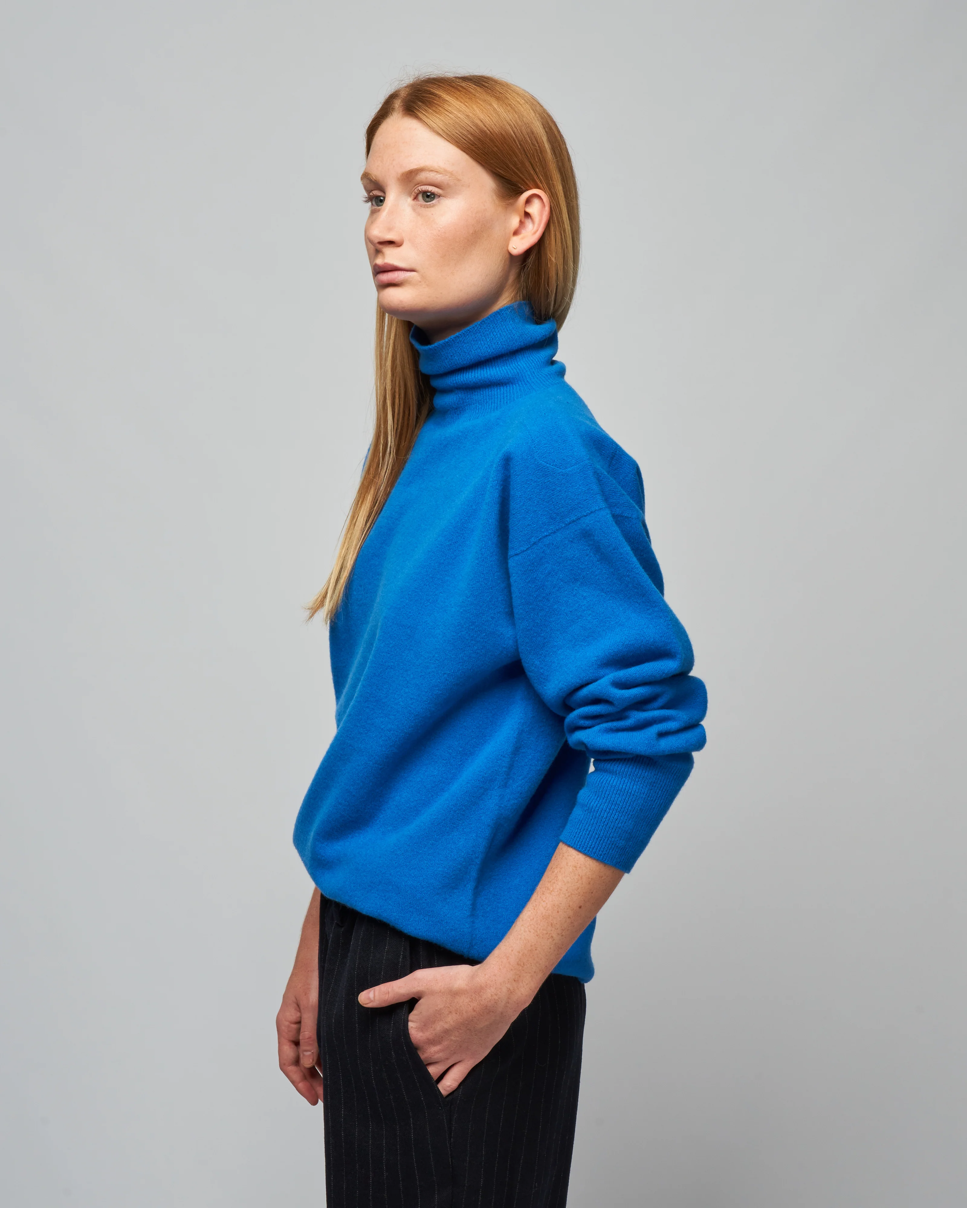 middle gauge turtleneck - blue - Image 2